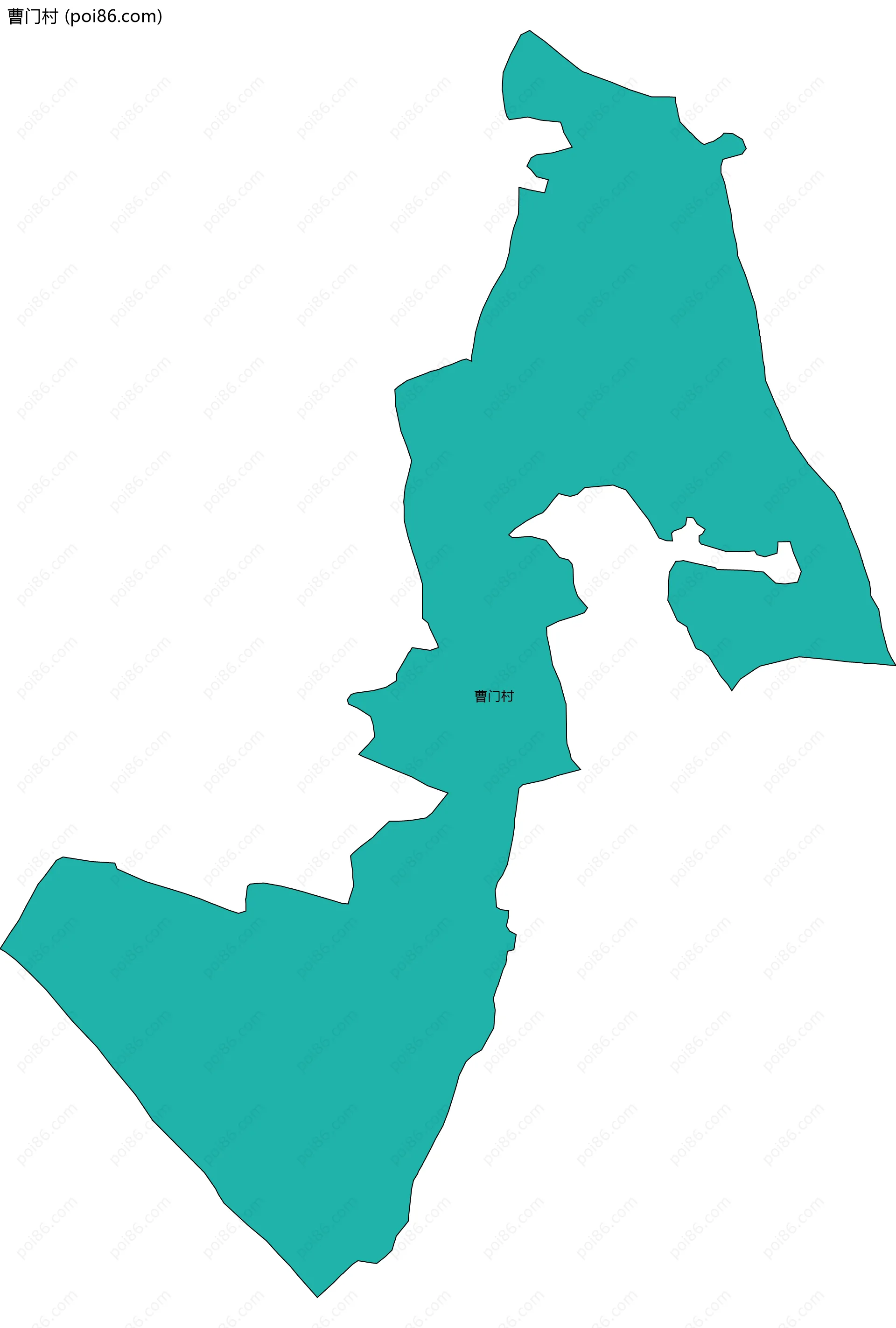 曹门村边界地图