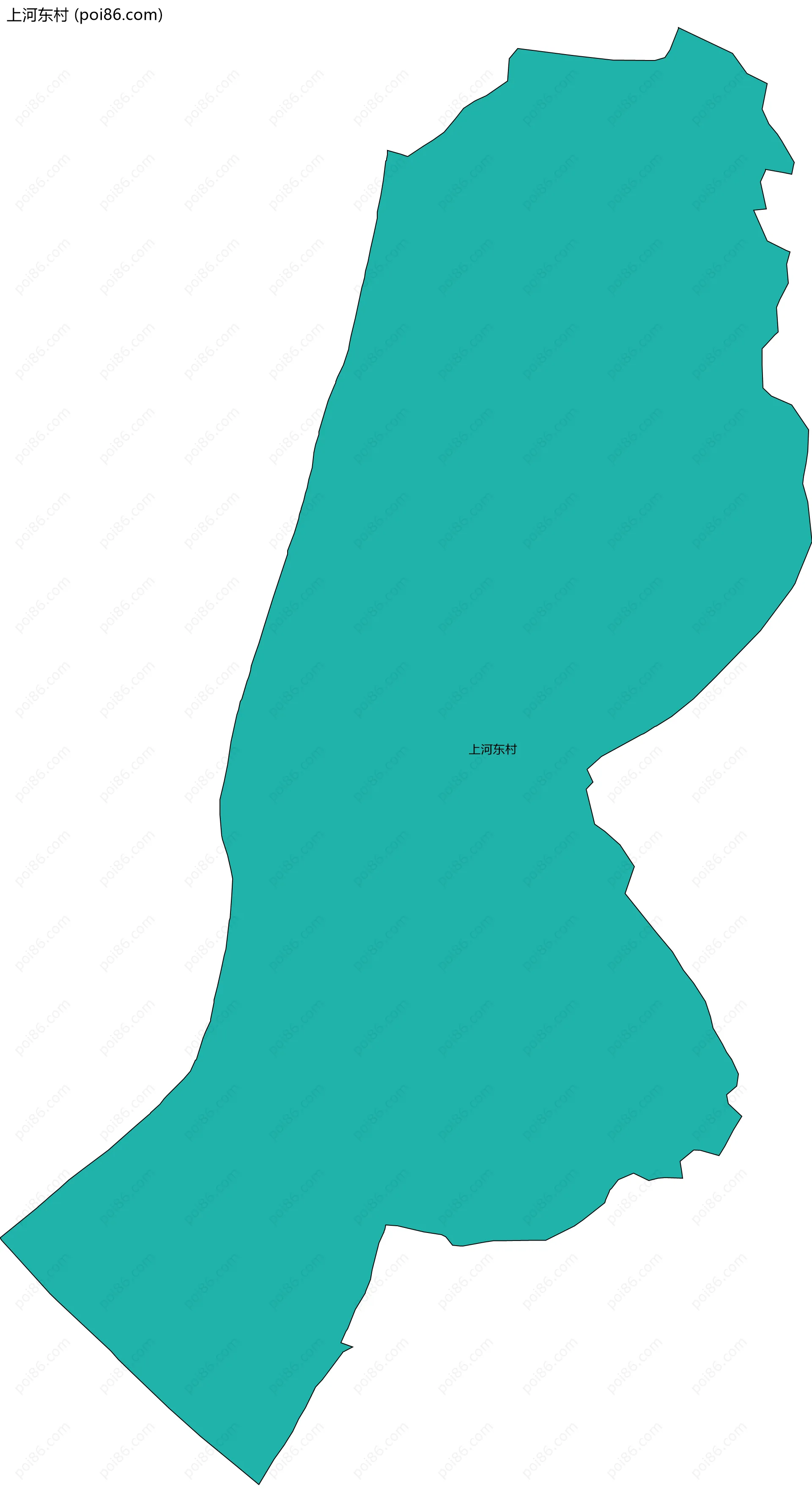 上河东村边界地图