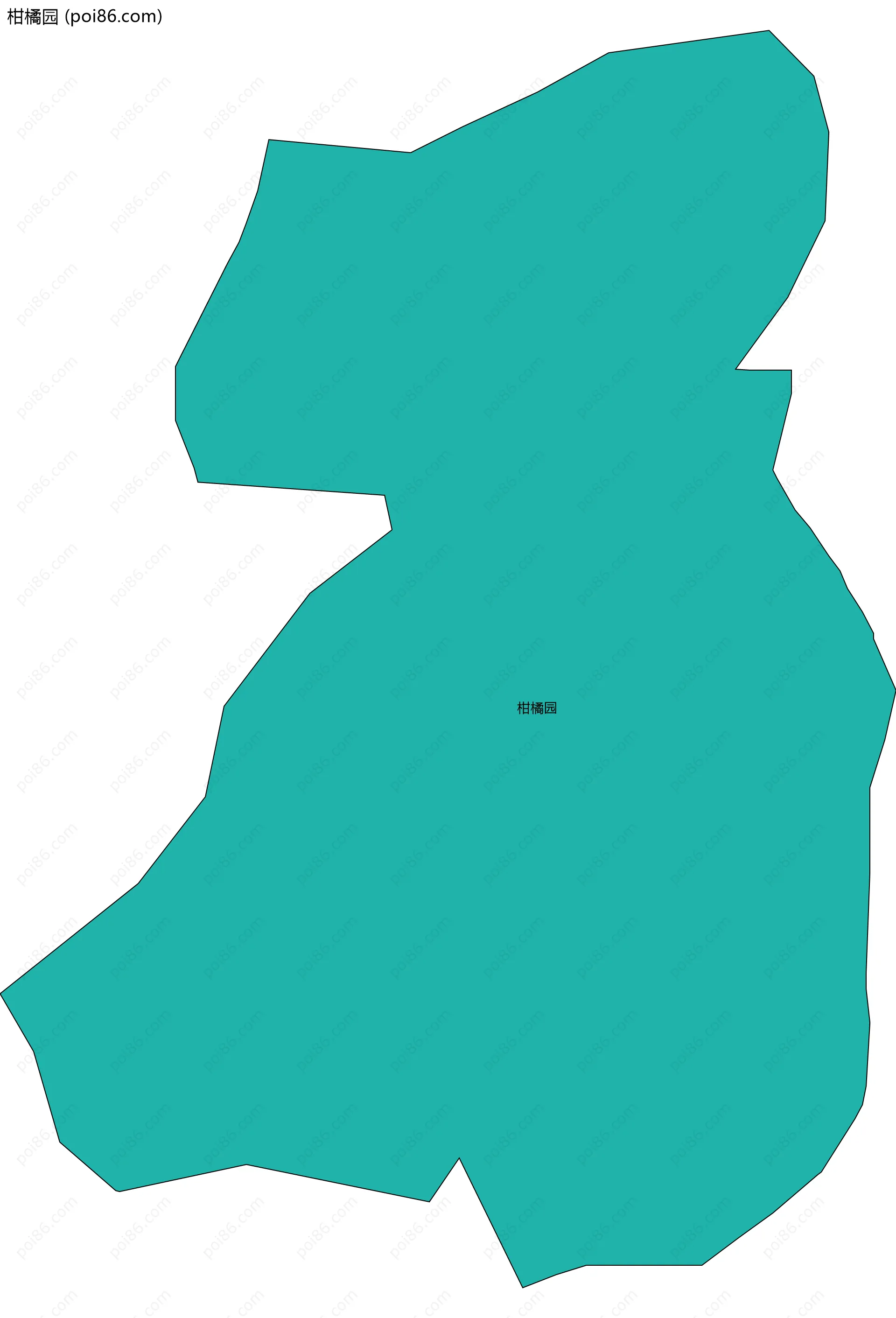 柑橘园边界地图