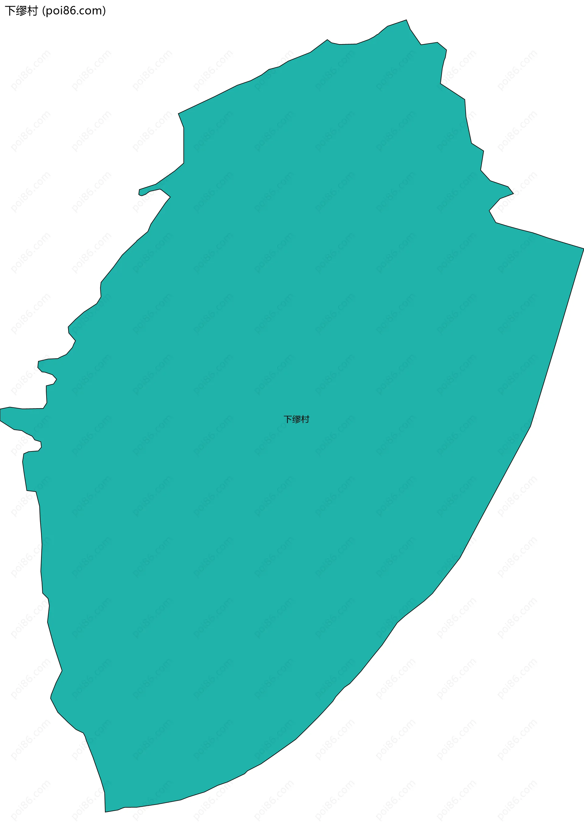 下缪村边界地图