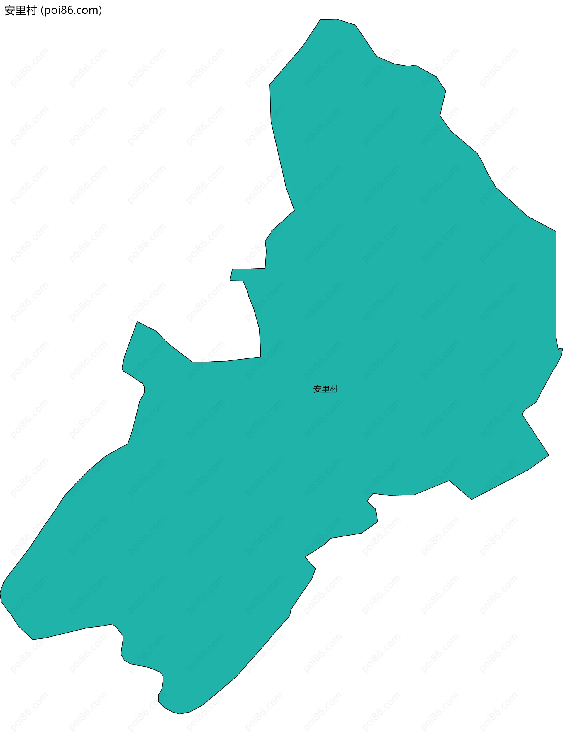 安里村边界地图
