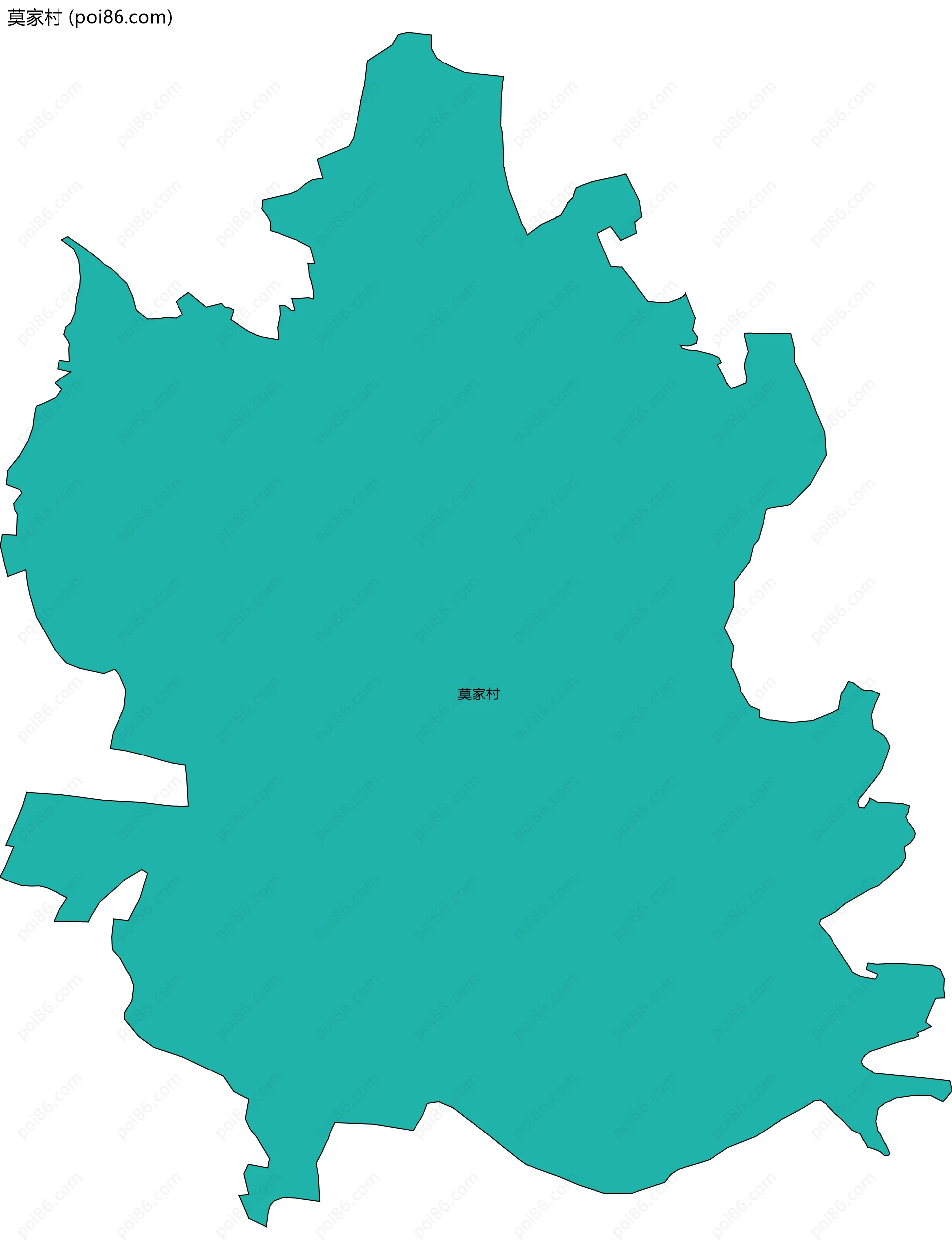 莫家村边界地图