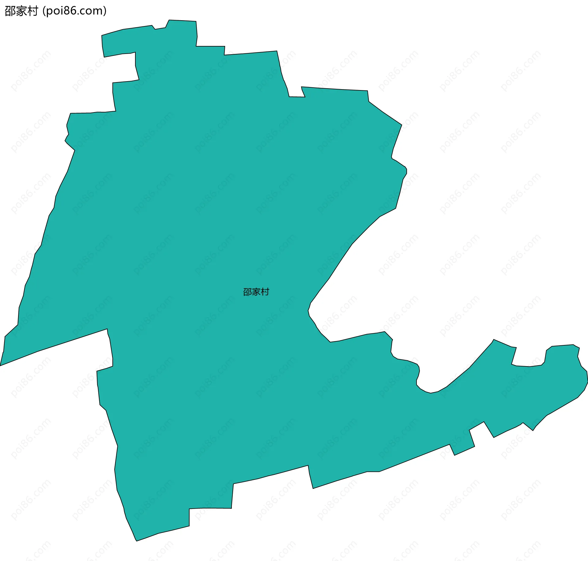 邵家村边界地图