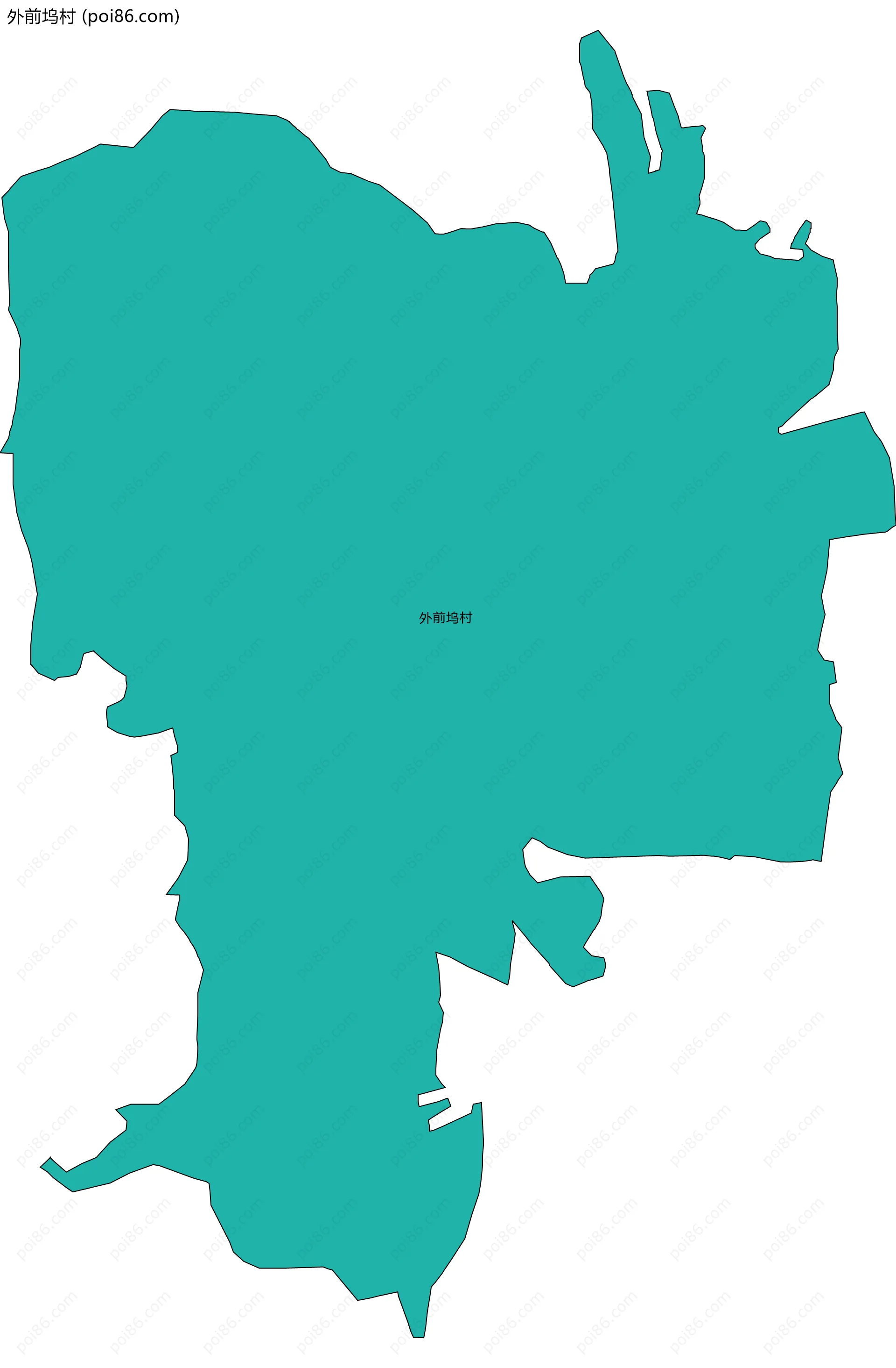 外前坞村边界地图