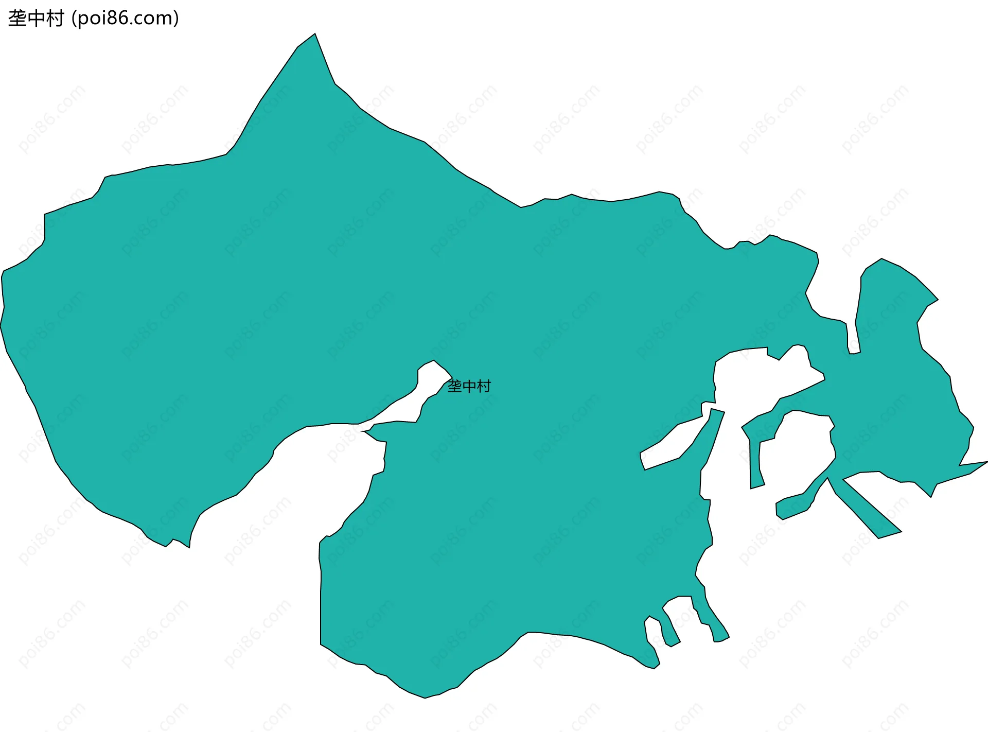 垄中村边界地图