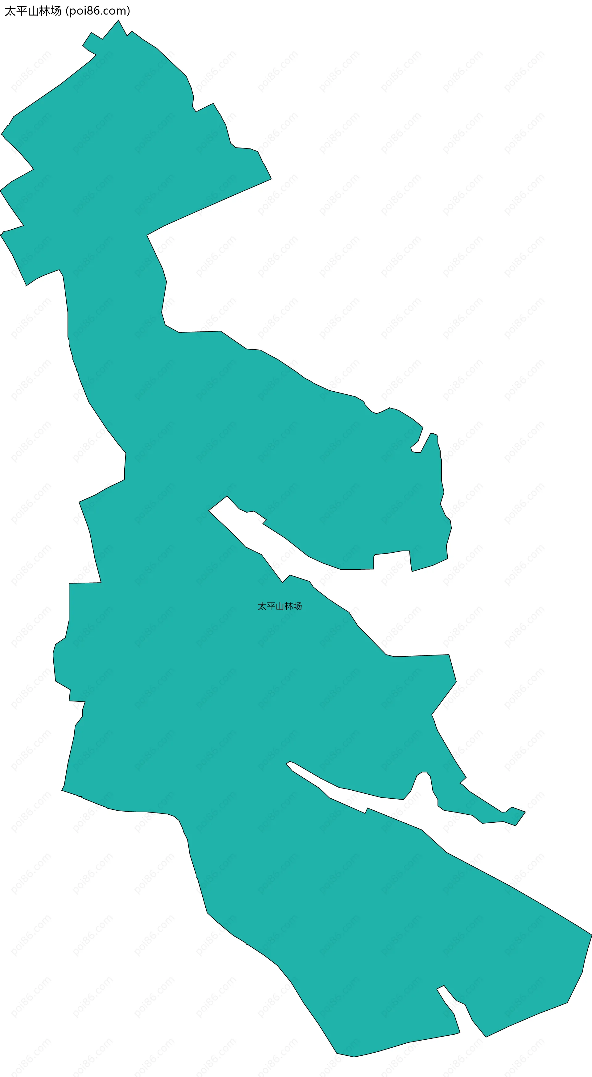 太平山林场边界地图