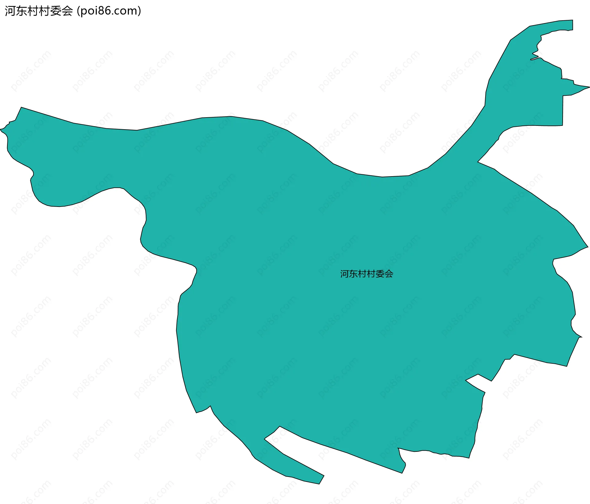 河东村村委会边界地图