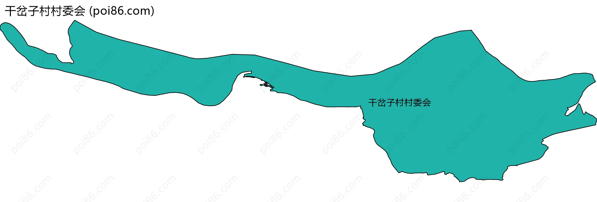 干岔子村村委会边界地图