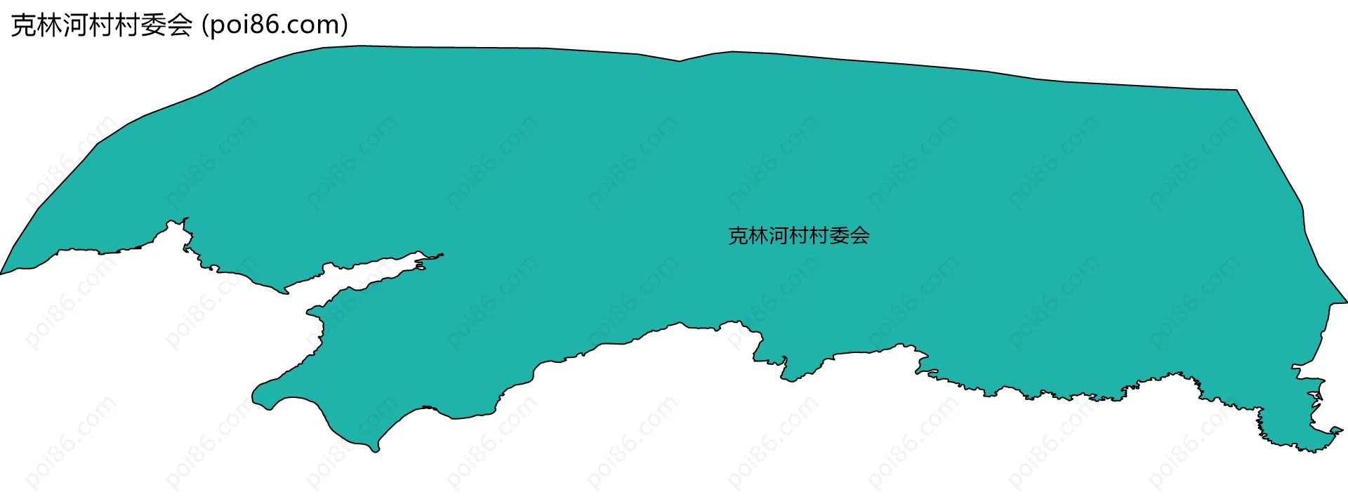 克林河村村委会边界地图