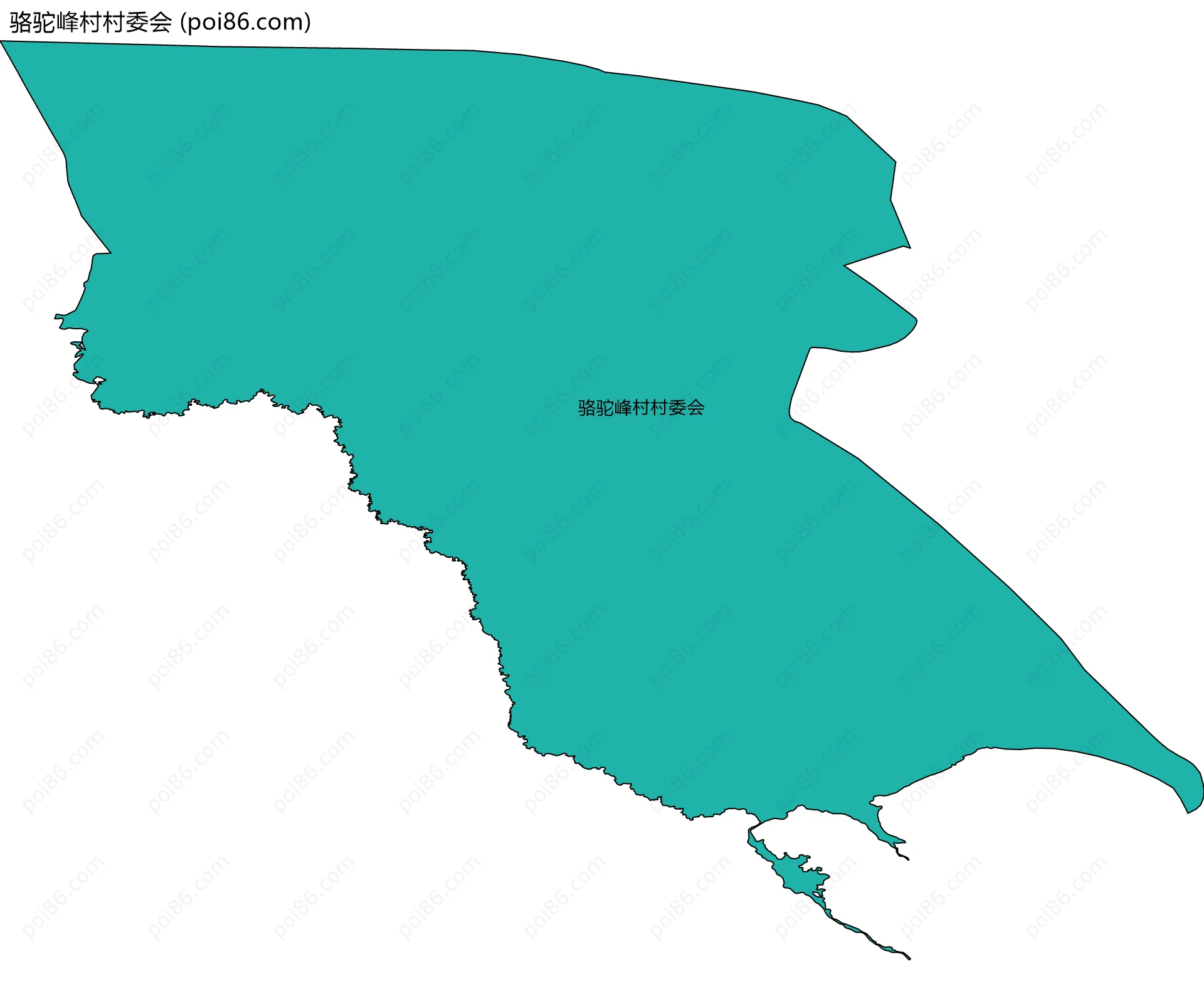 骆驼峰村村委会边界地图