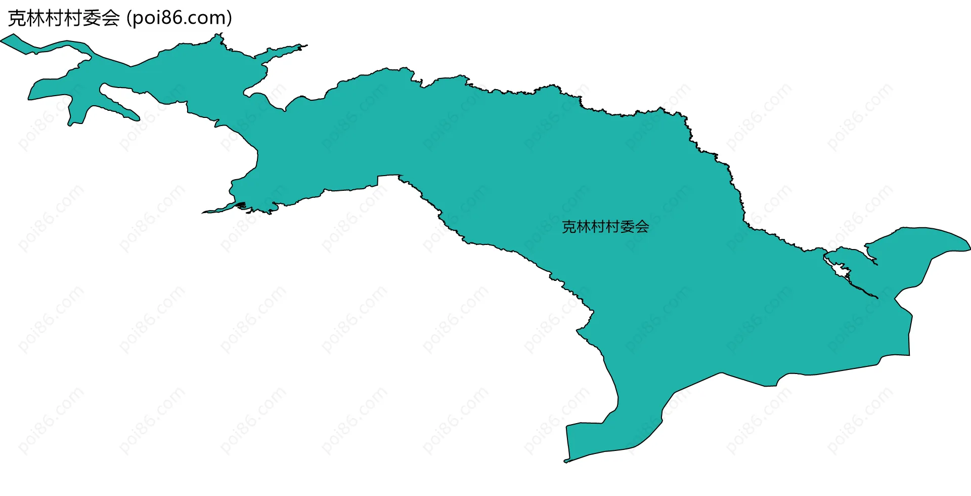 克林村村委会边界地图