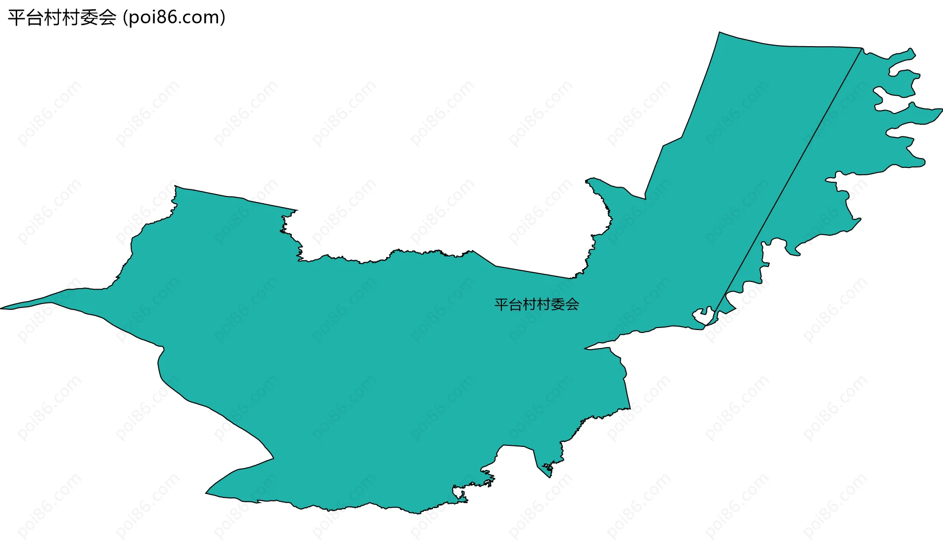平台村村委会边界地图