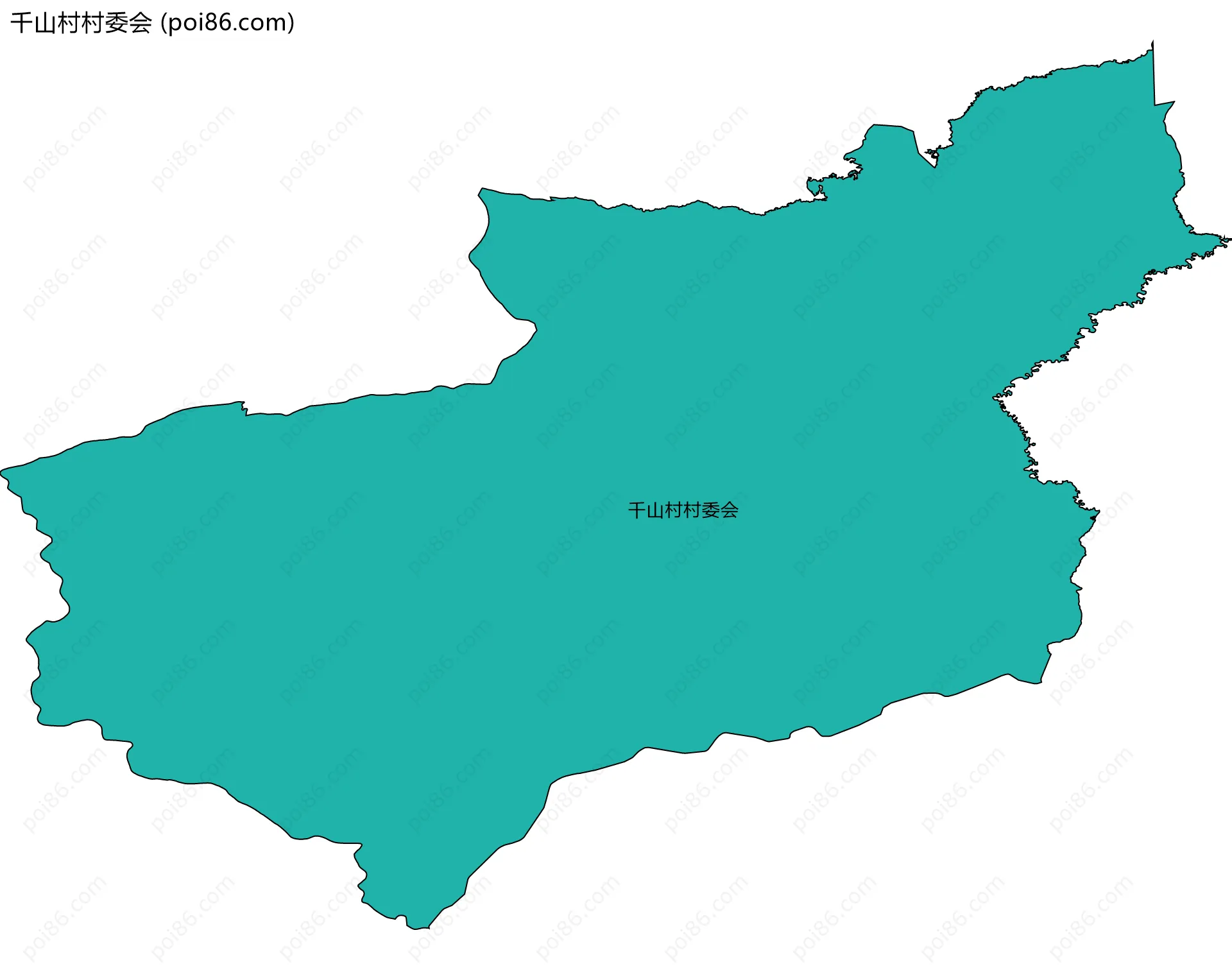 千山村村委会边界地图