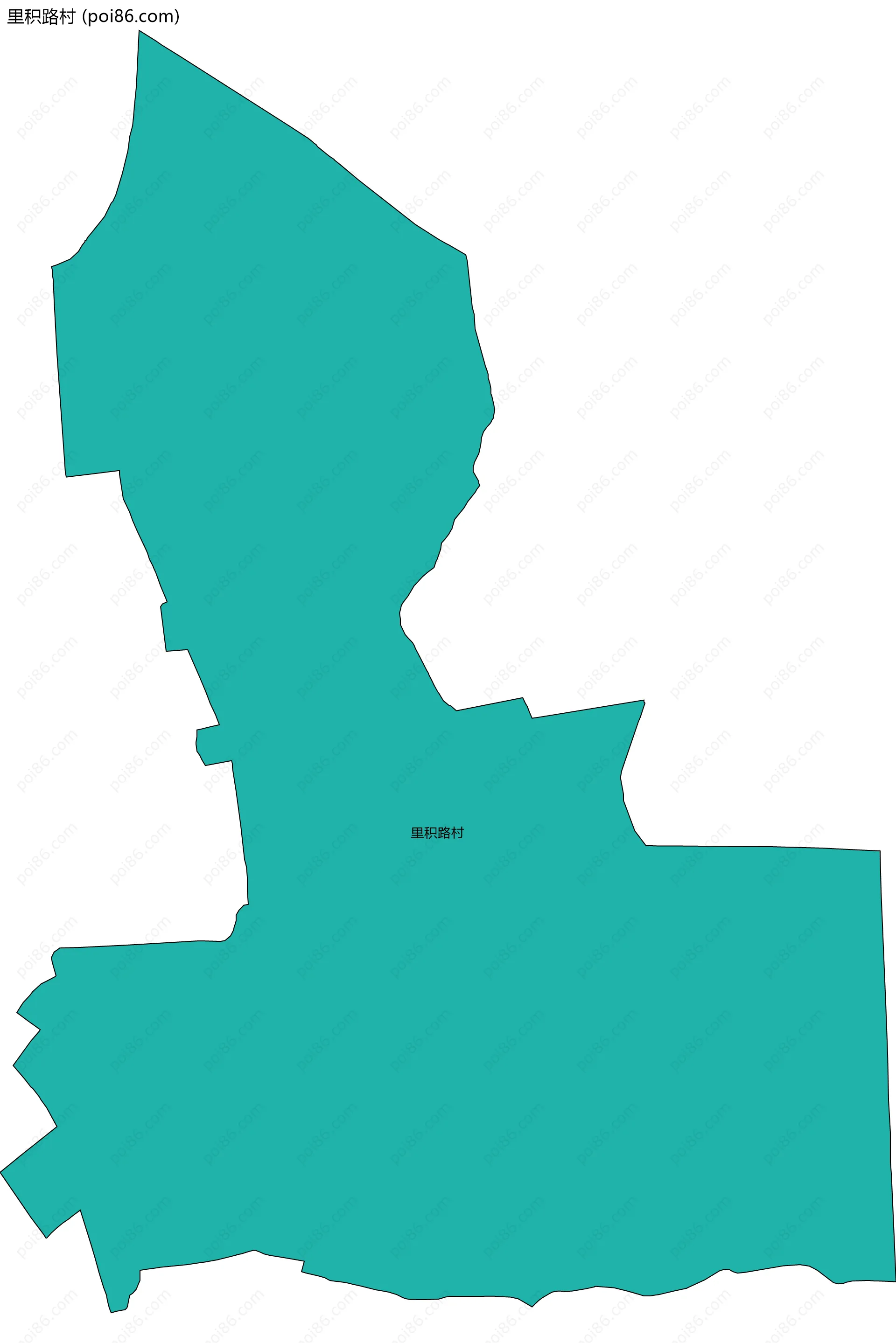 里积路村边界地图