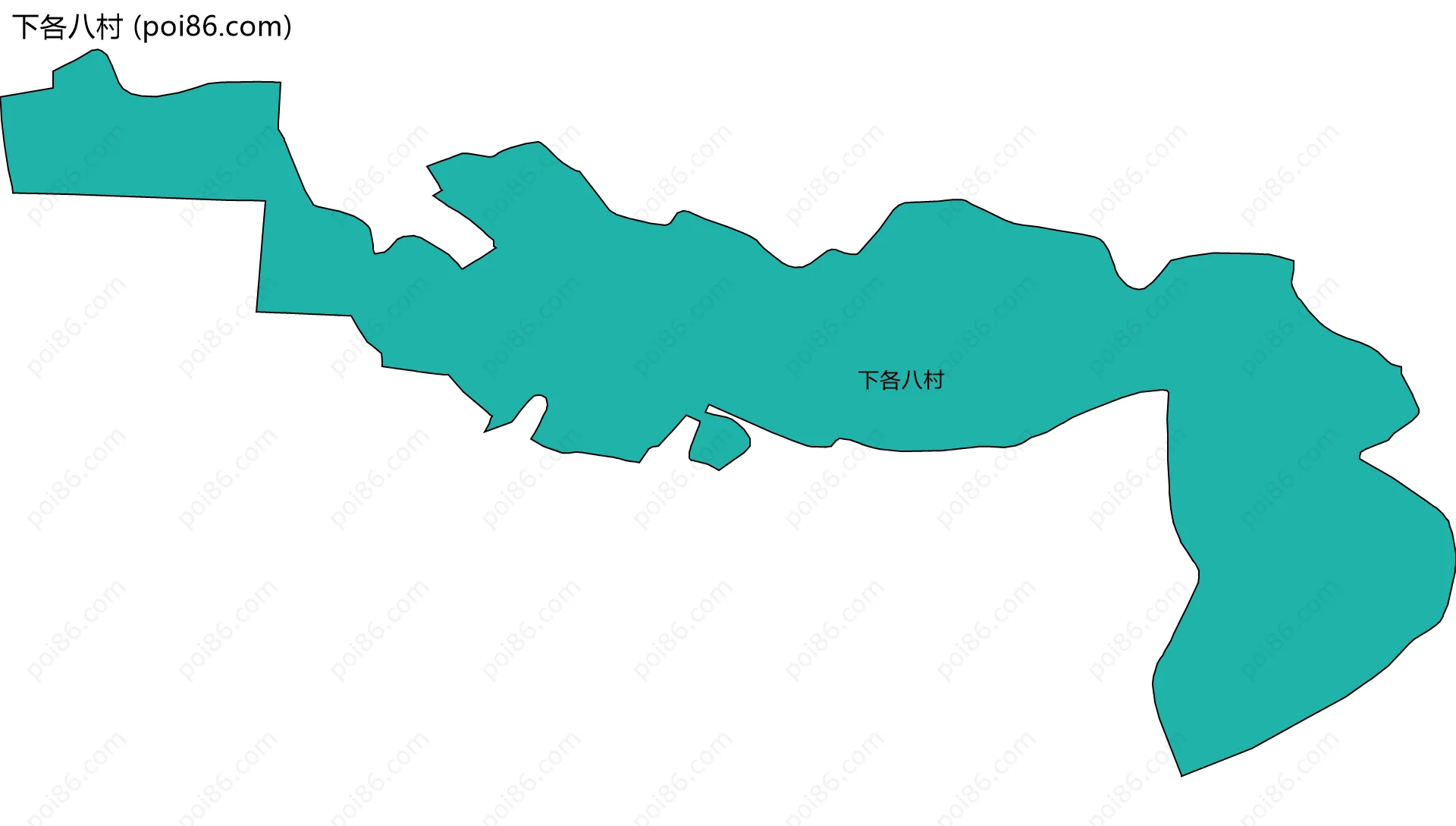 下各八村边界地图