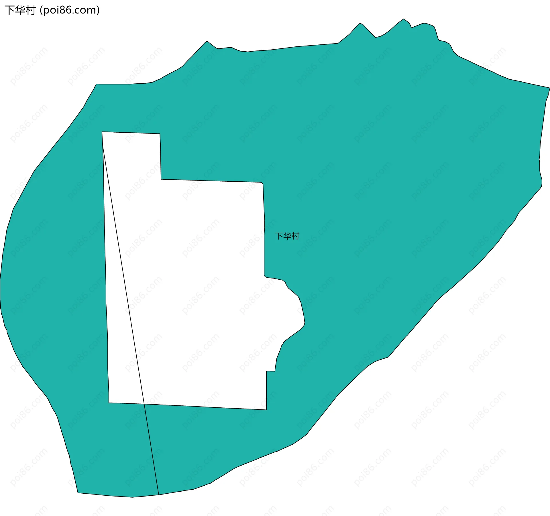 下华村边界地图