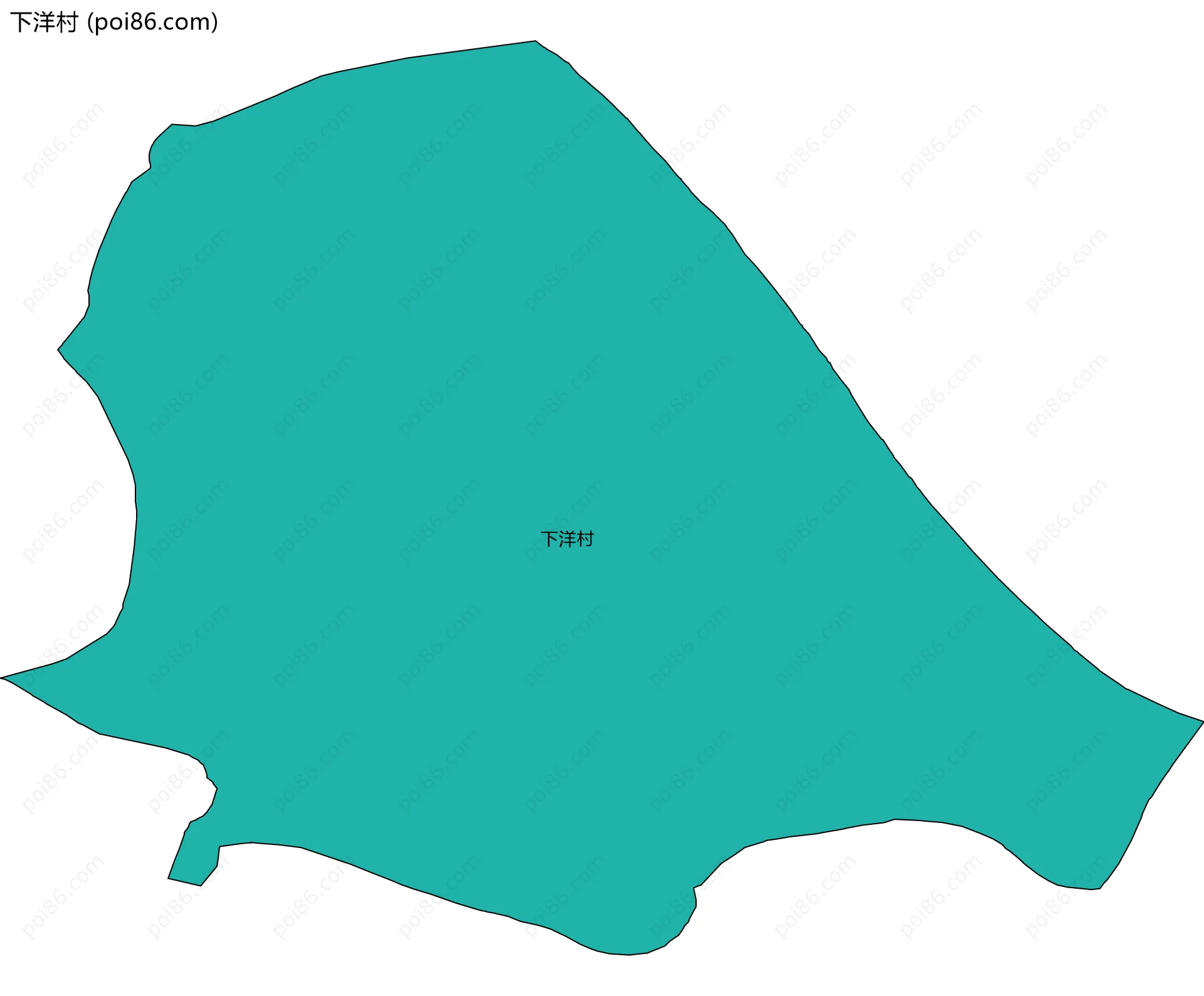 下洋村边界地图