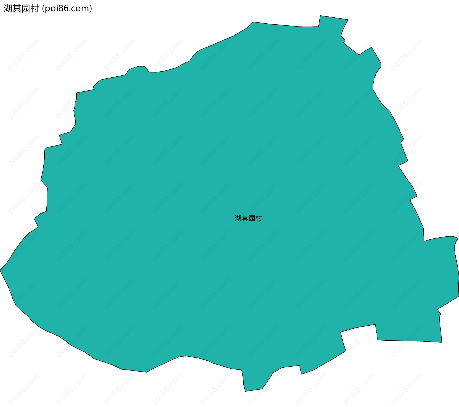 湖其园村边界地图