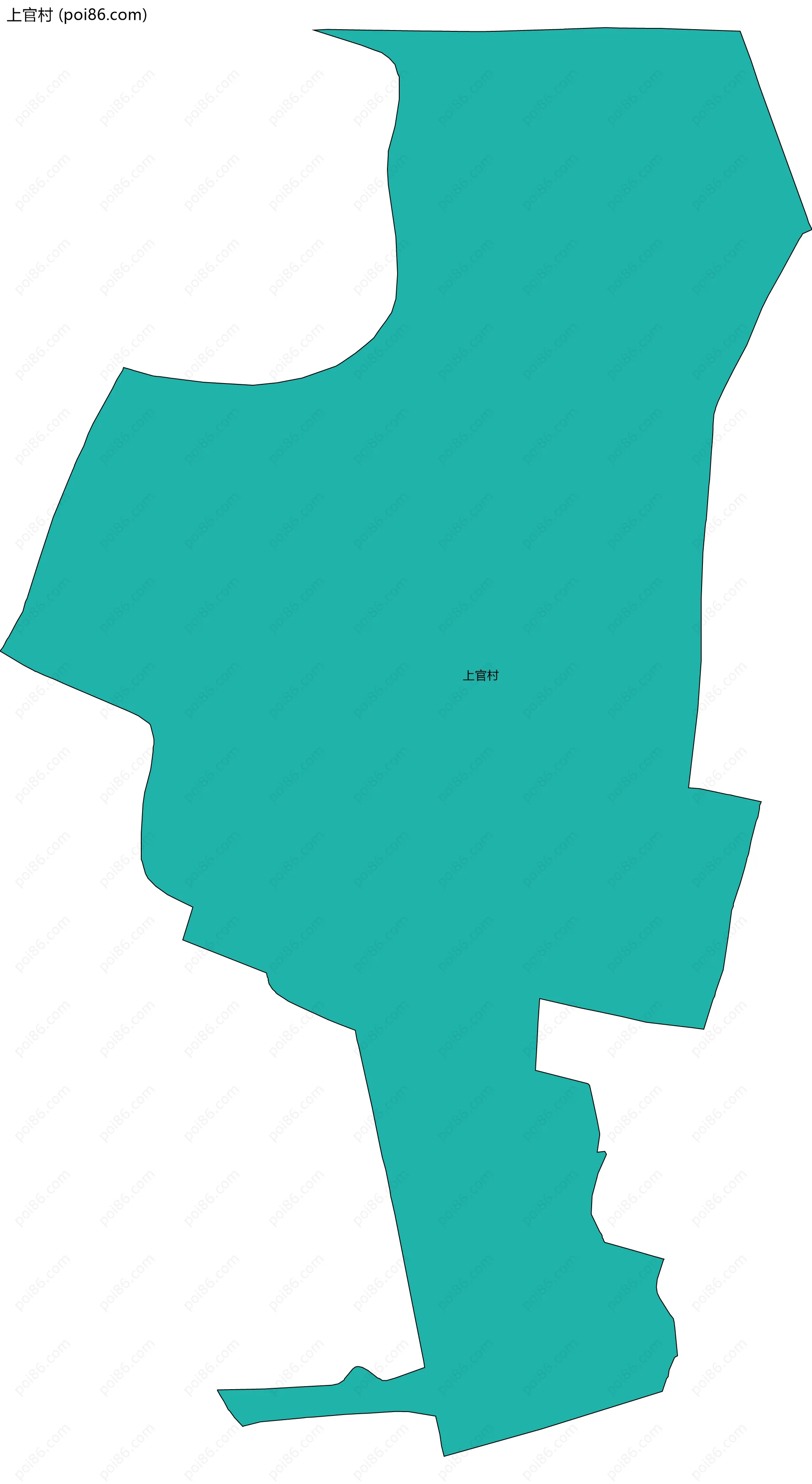 上官村边界地图