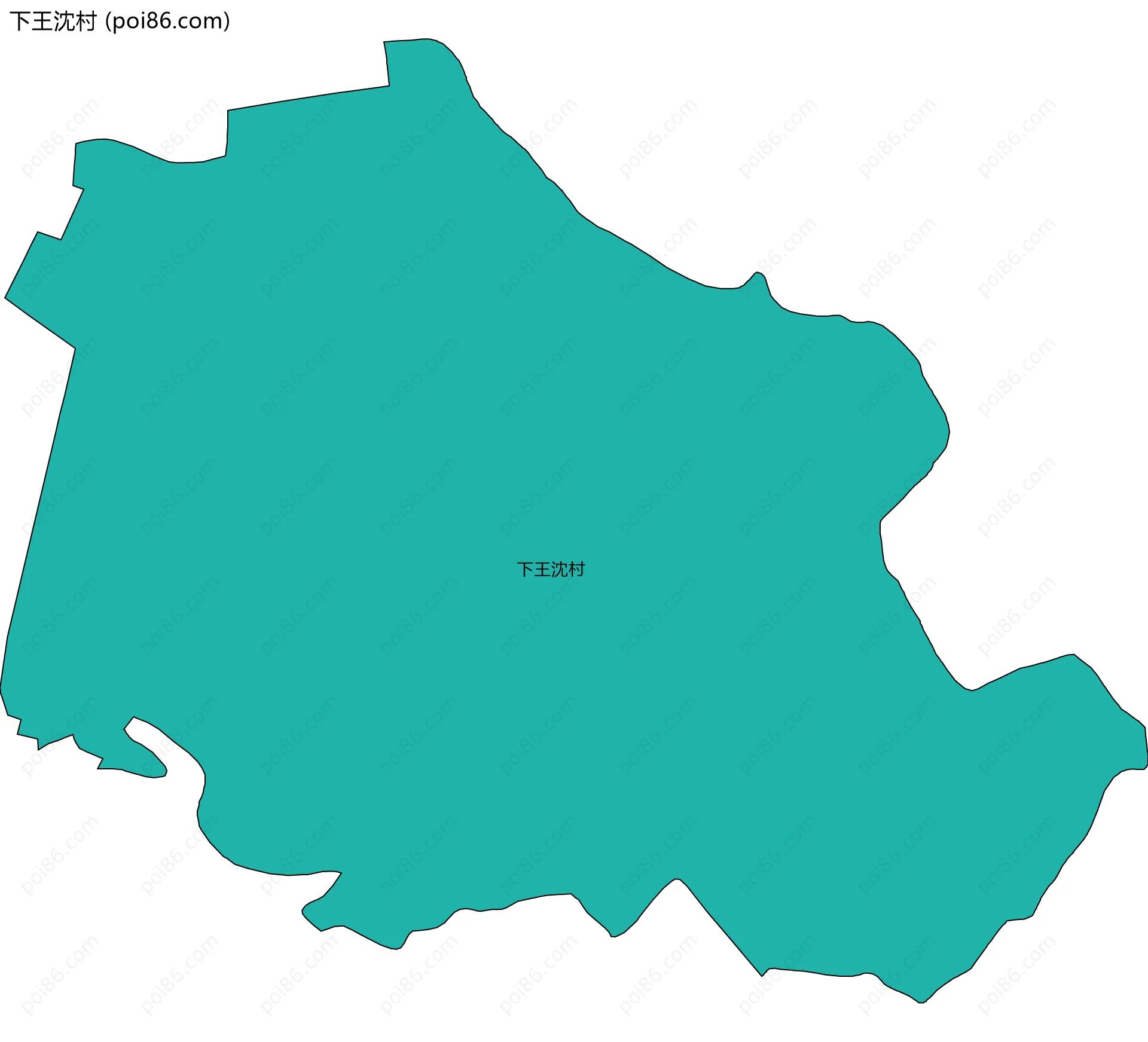 下王沈村边界地图