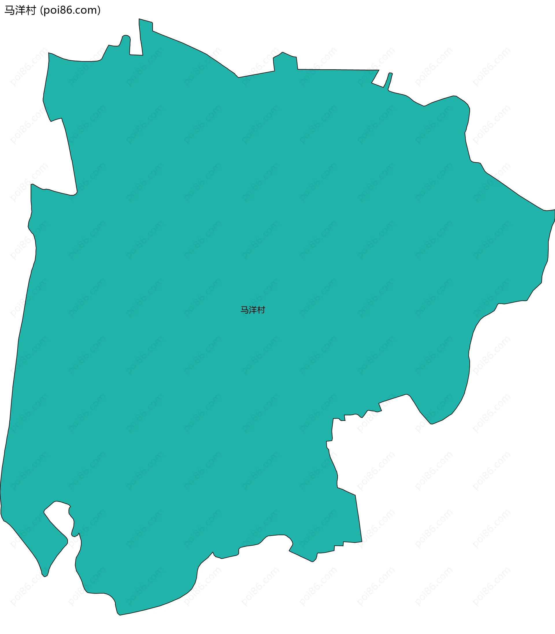 马洋村边界地图