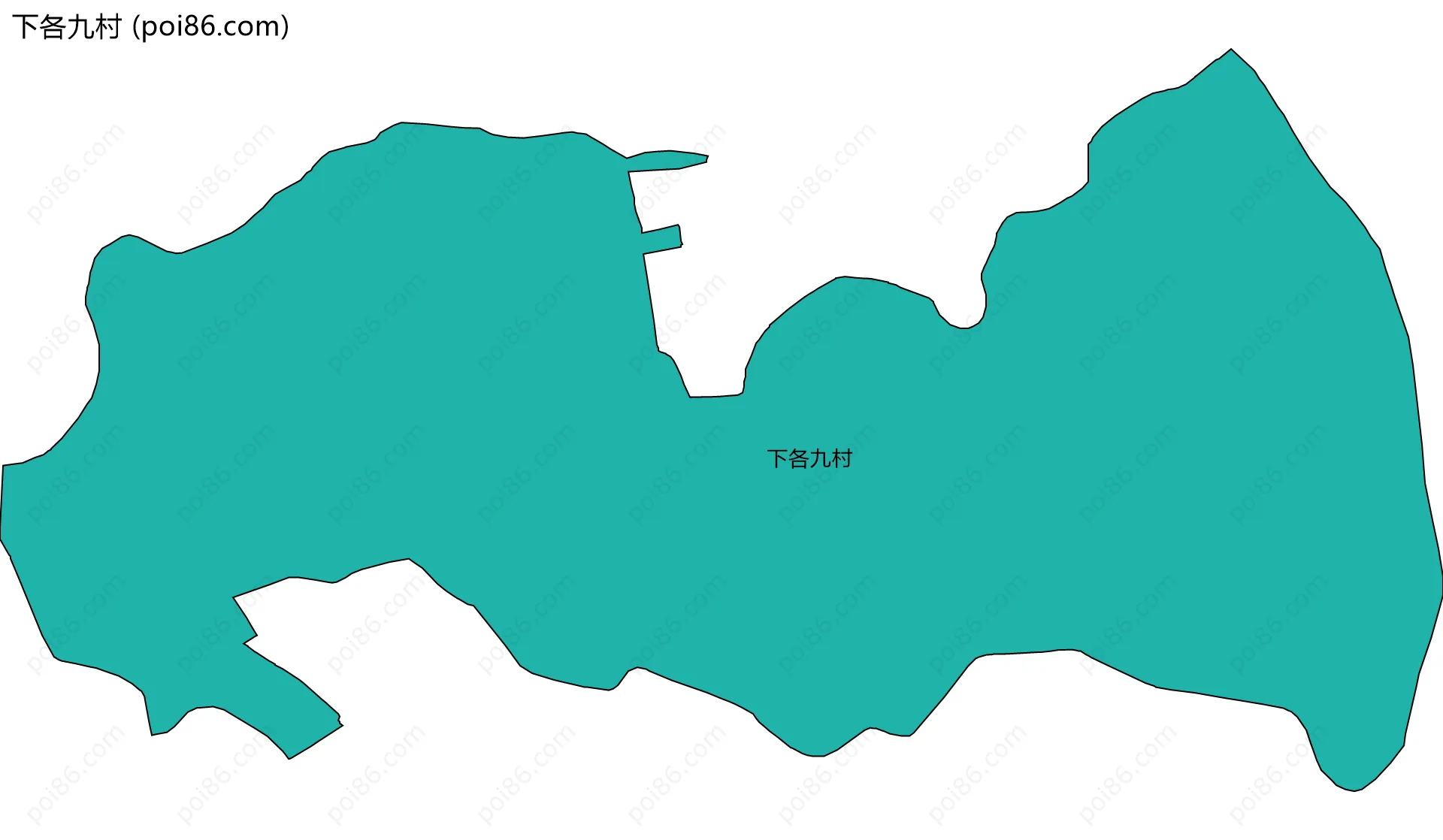 下各九村边界地图