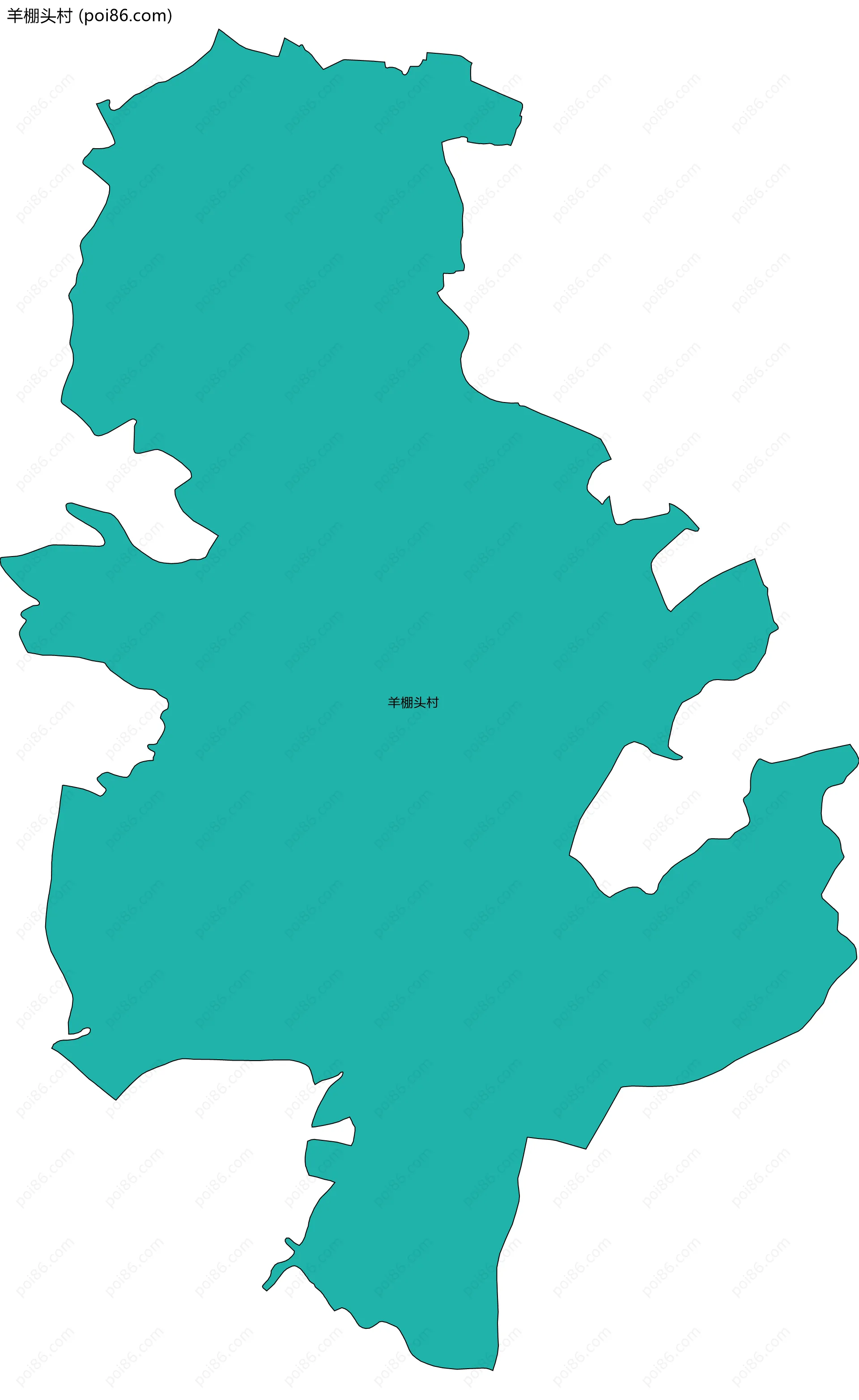 羊棚头村边界地图