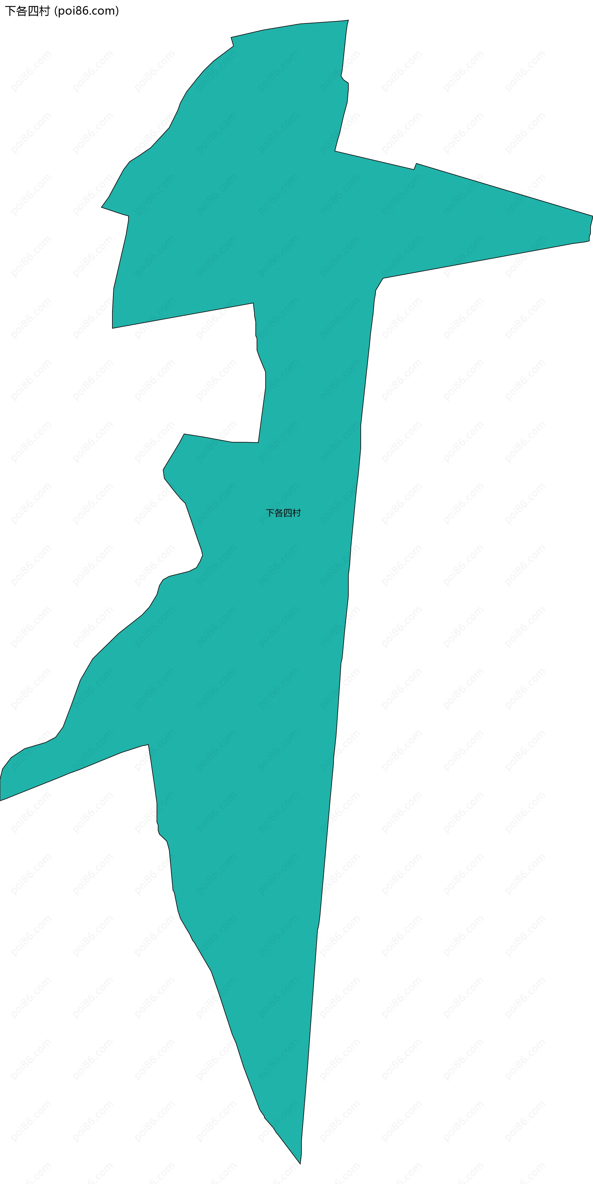 下各四村边界地图