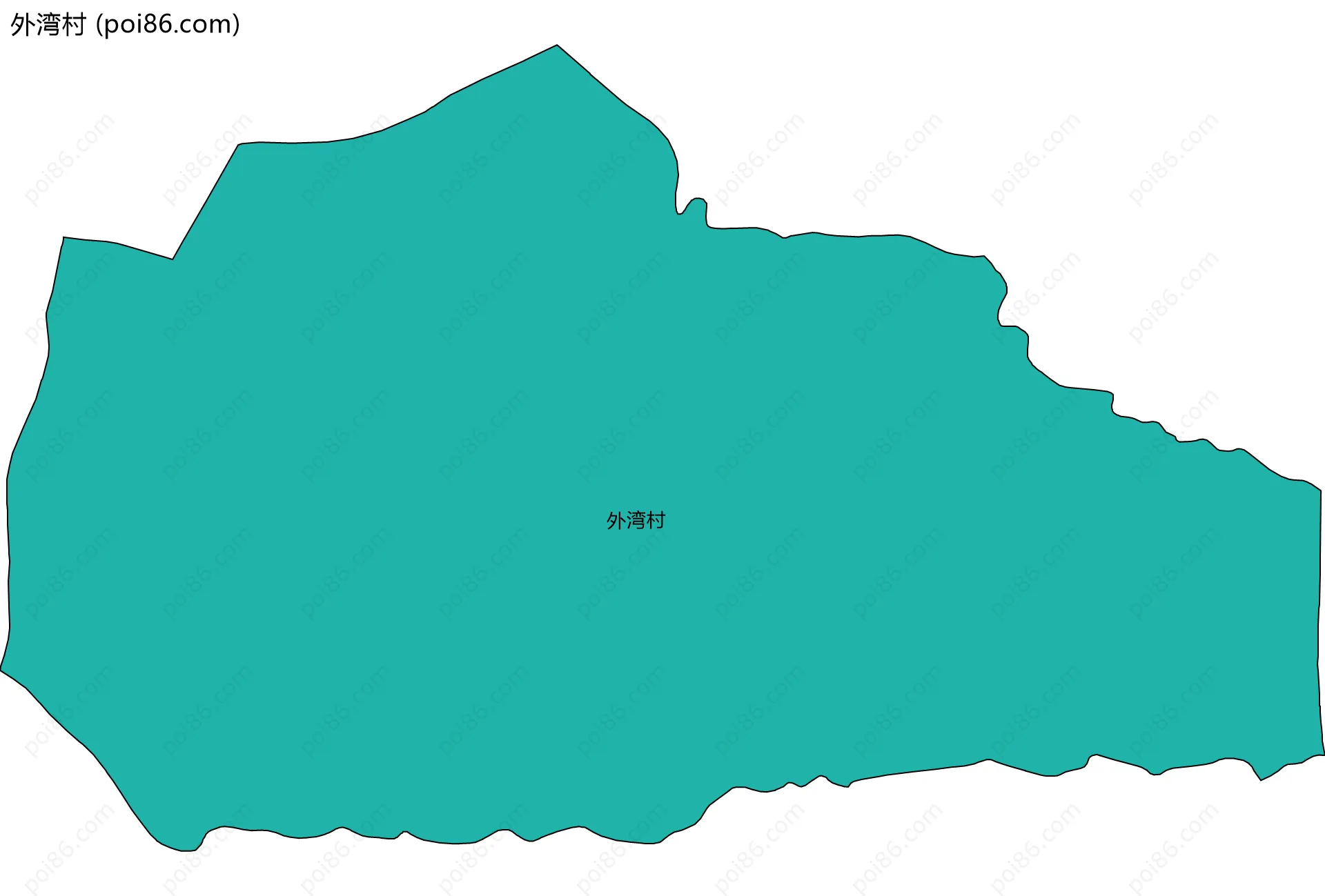 外湾村边界地图
