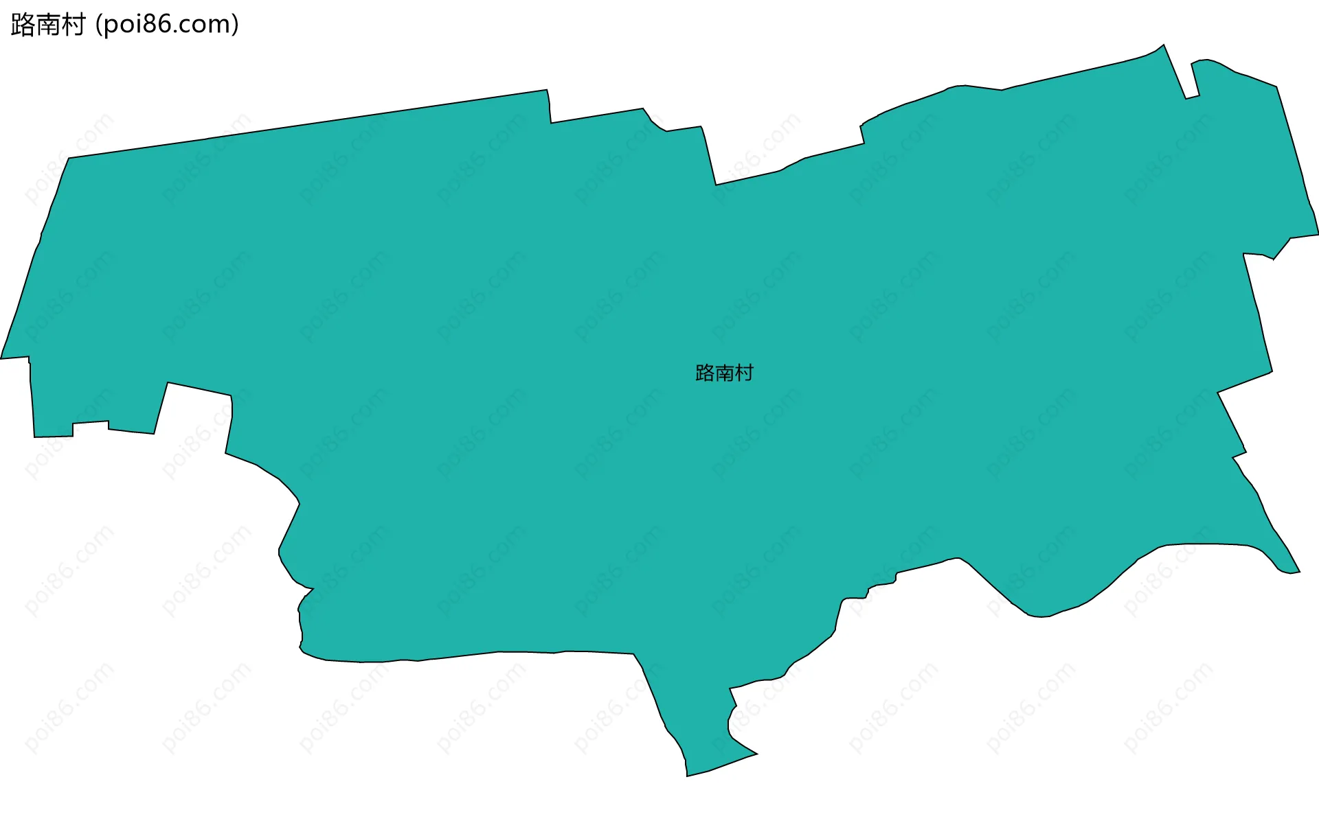 路南村边界地图