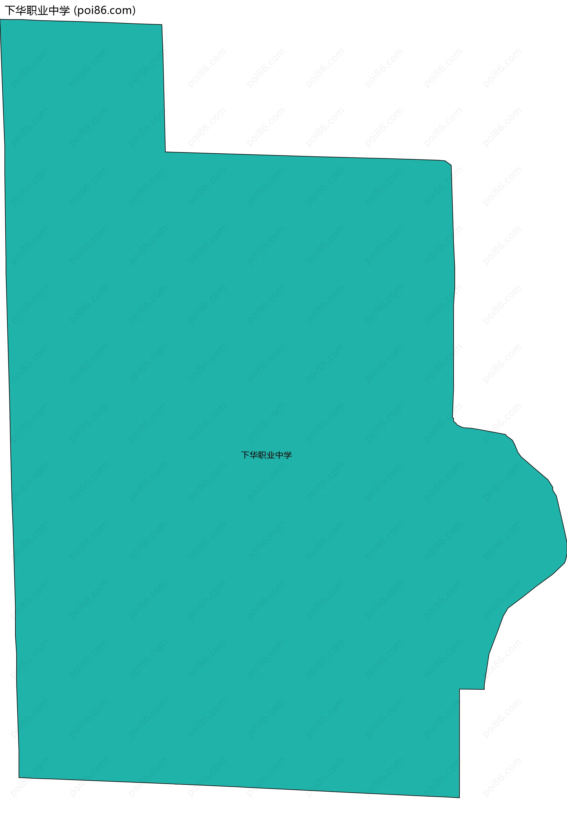 下华职业中学边界地图