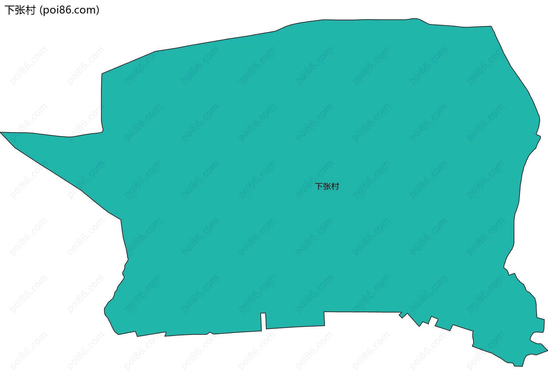 下张村边界地图