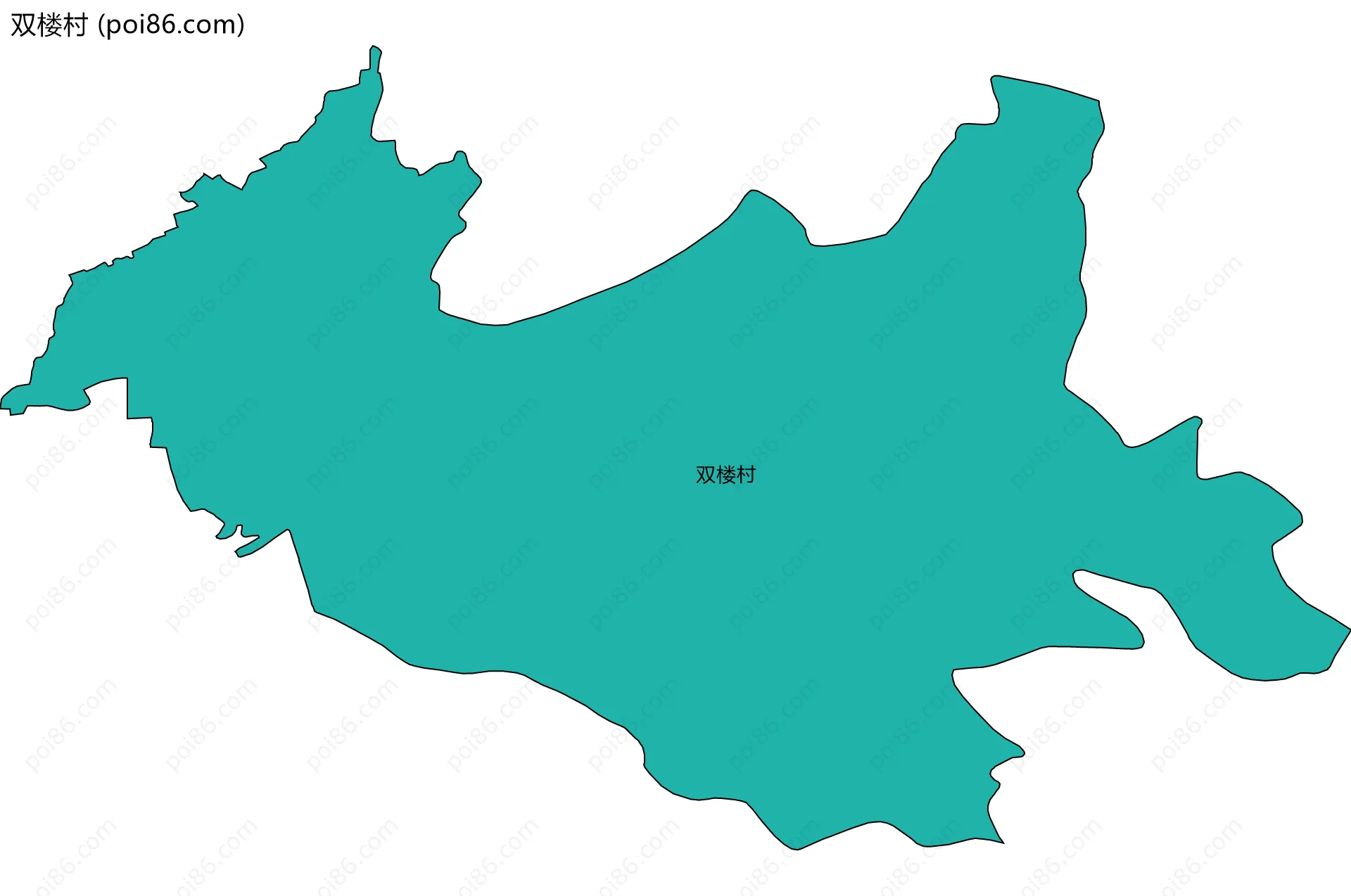 双楼村边界地图