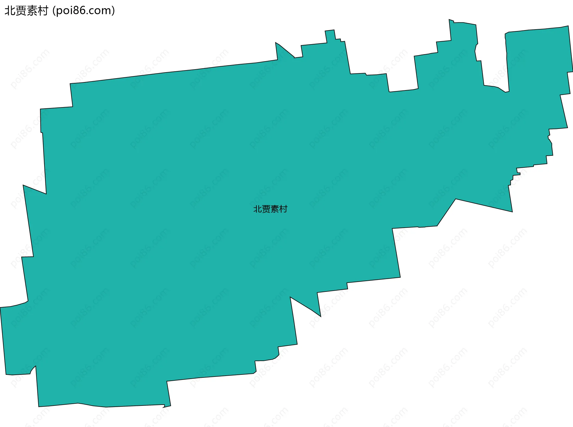 北贾素村边界地图