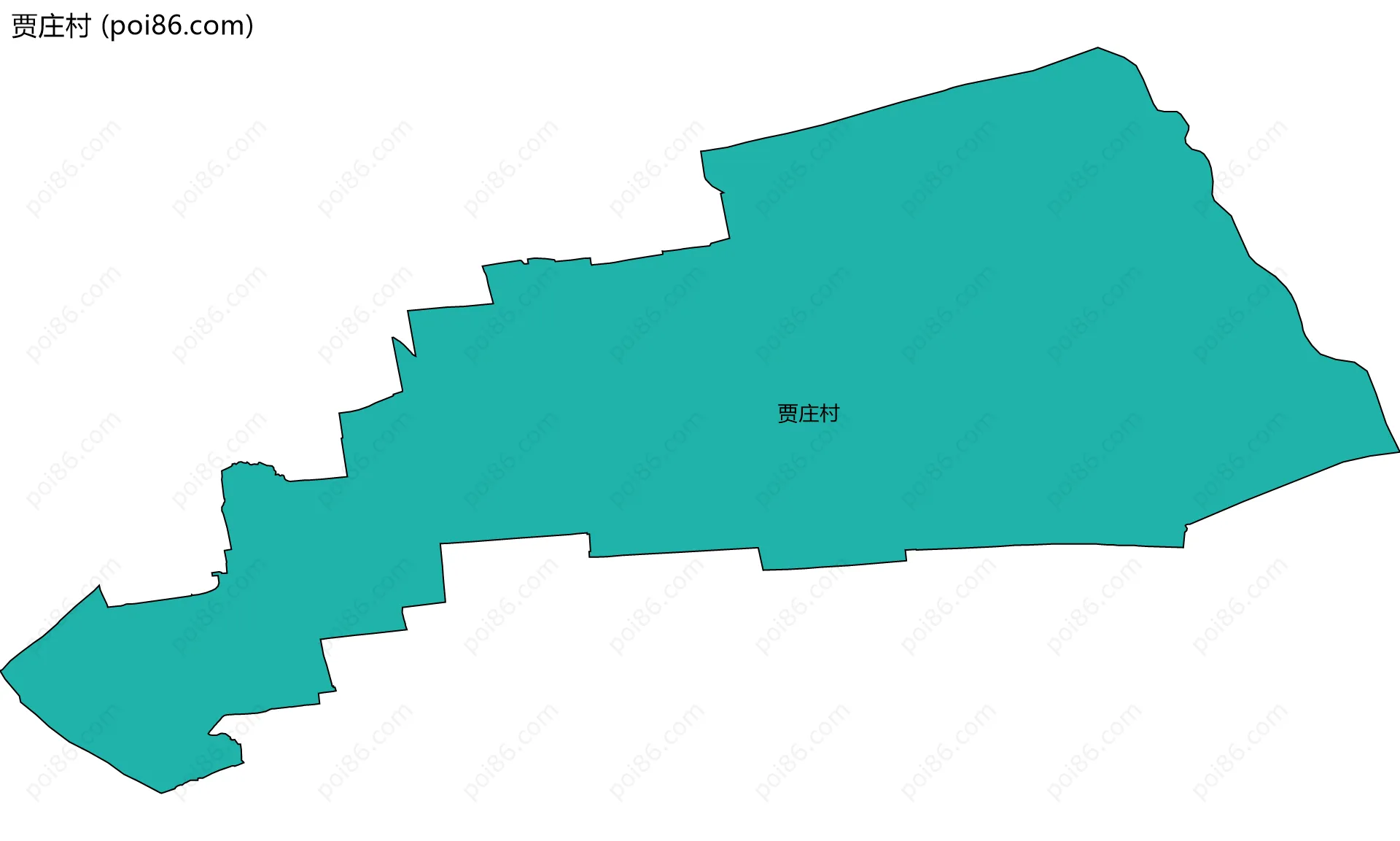贾庄村边界地图