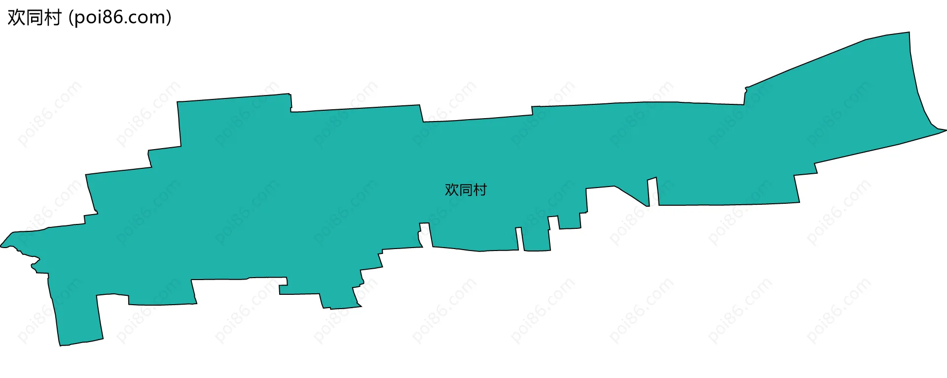 欢同村边界地图