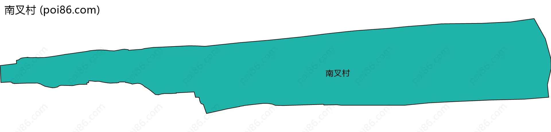 南叉村边界地图