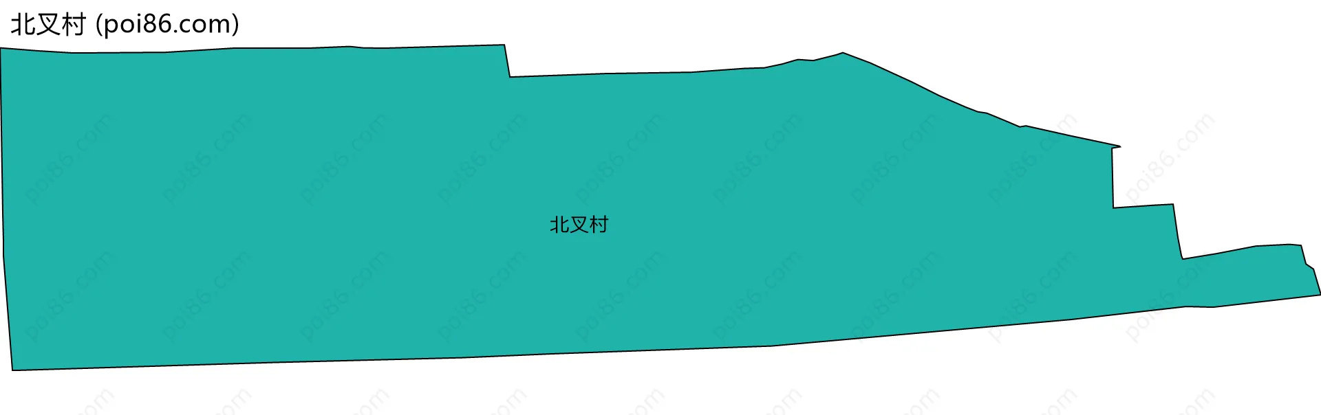 北叉村边界地图