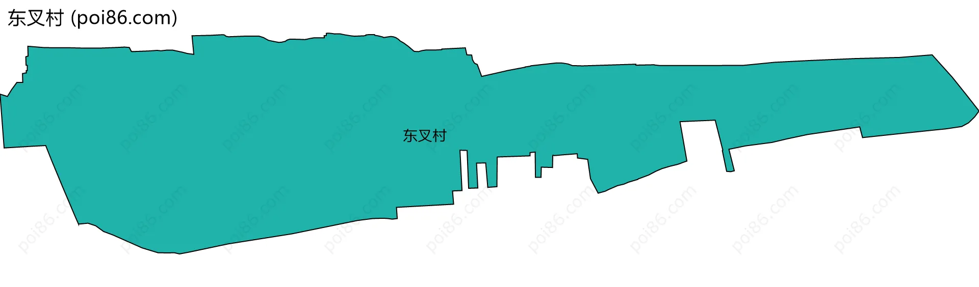 东叉村边界地图