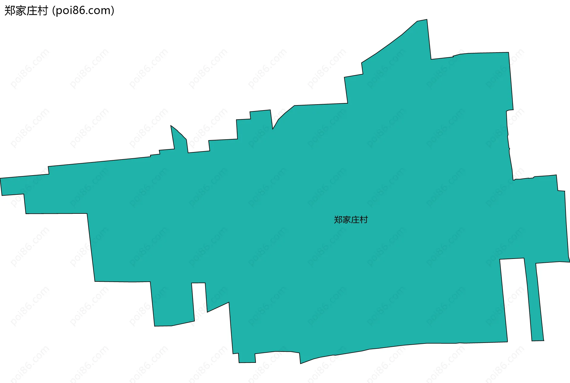 郑家庄村边界地图
