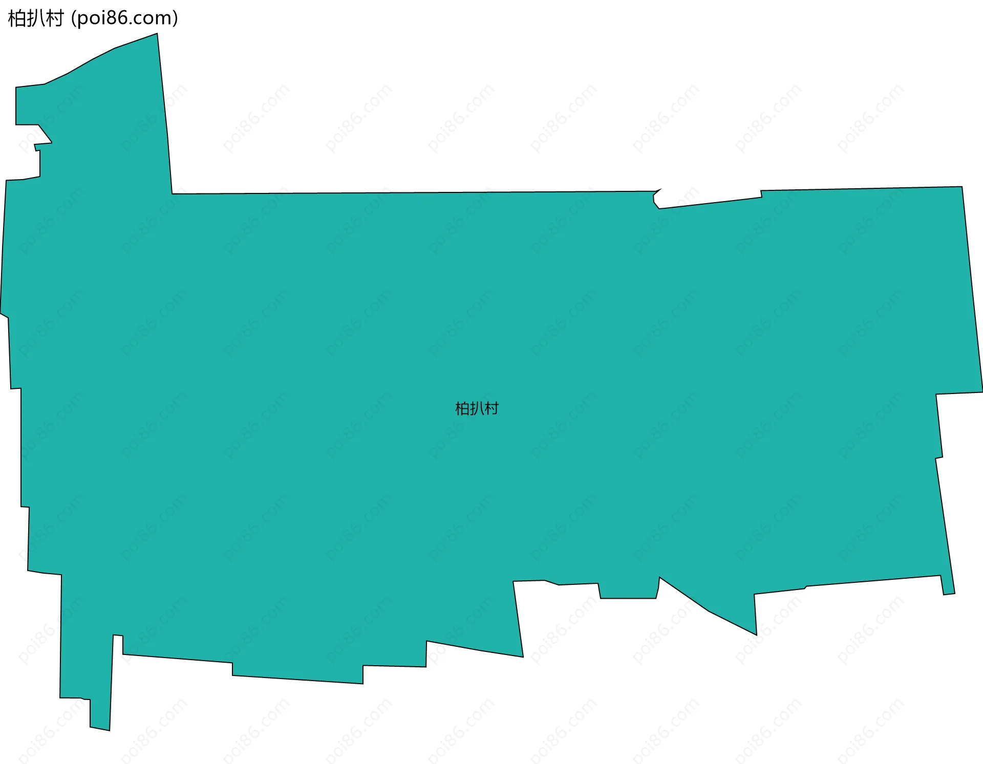 柏扒村边界地图