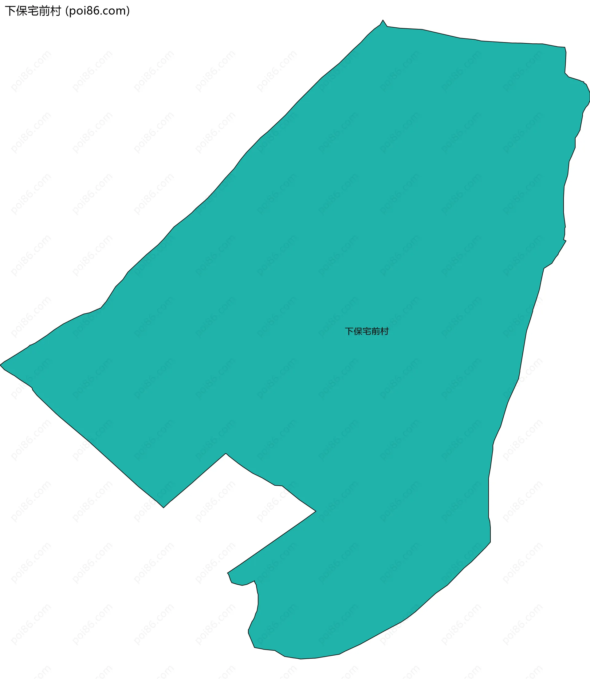 下保宅前村边界地图