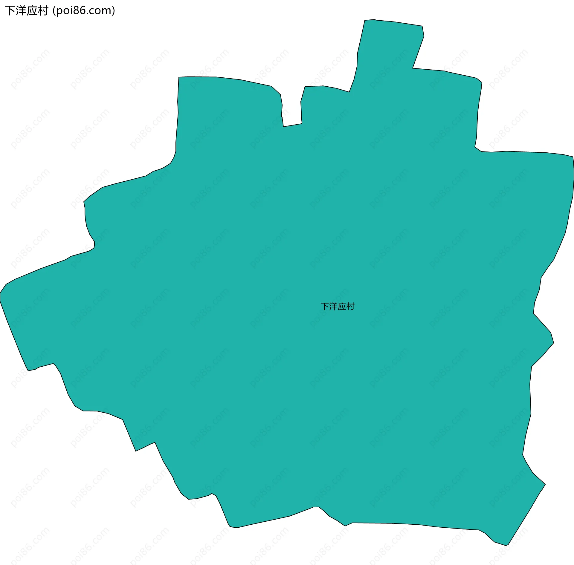 下洋应村边界地图