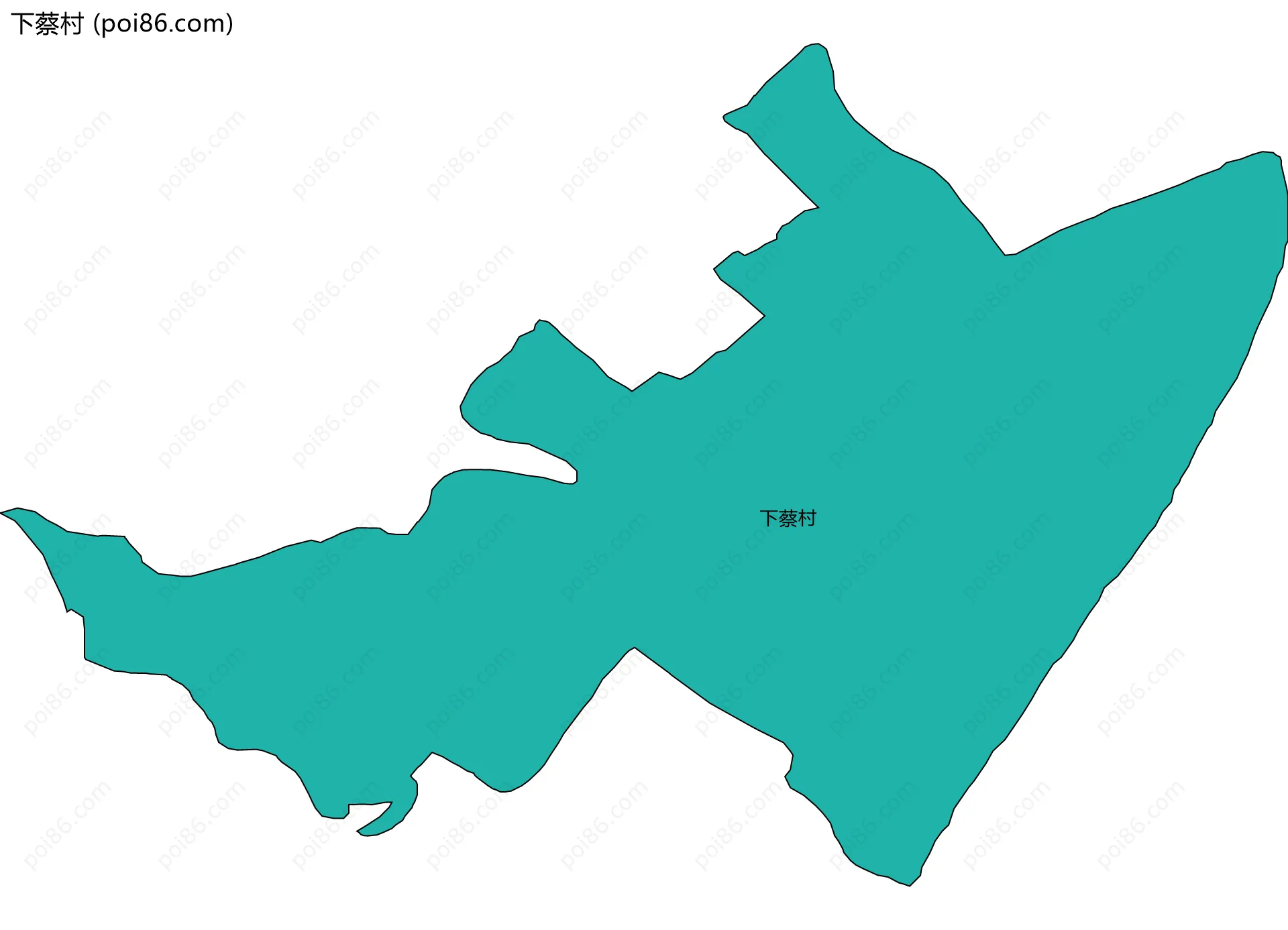 下蔡村边界地图