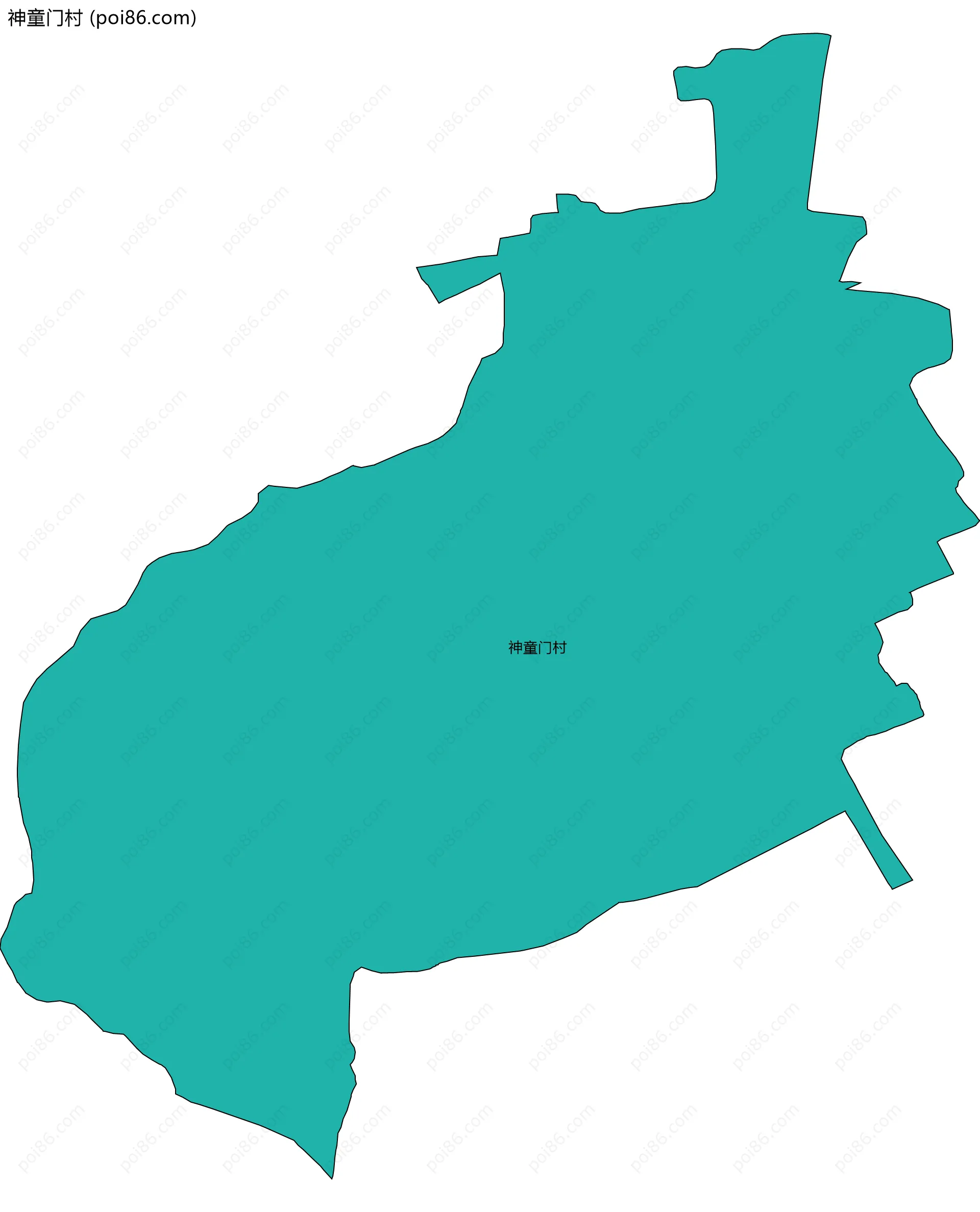 神童门村边界地图