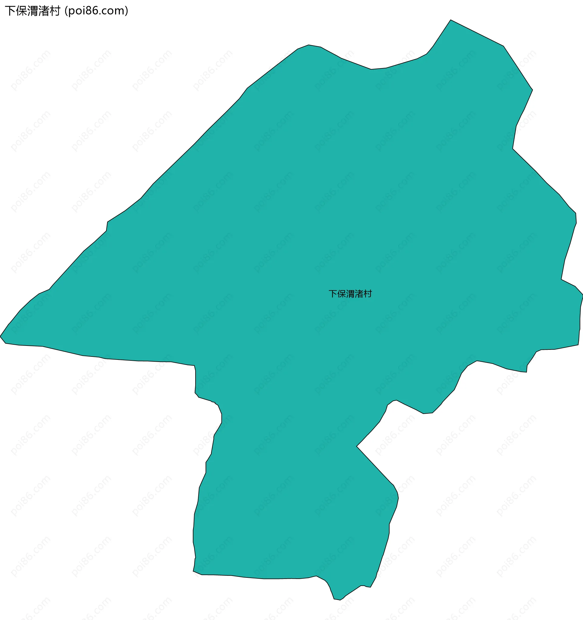 下保渭渚村边界地图