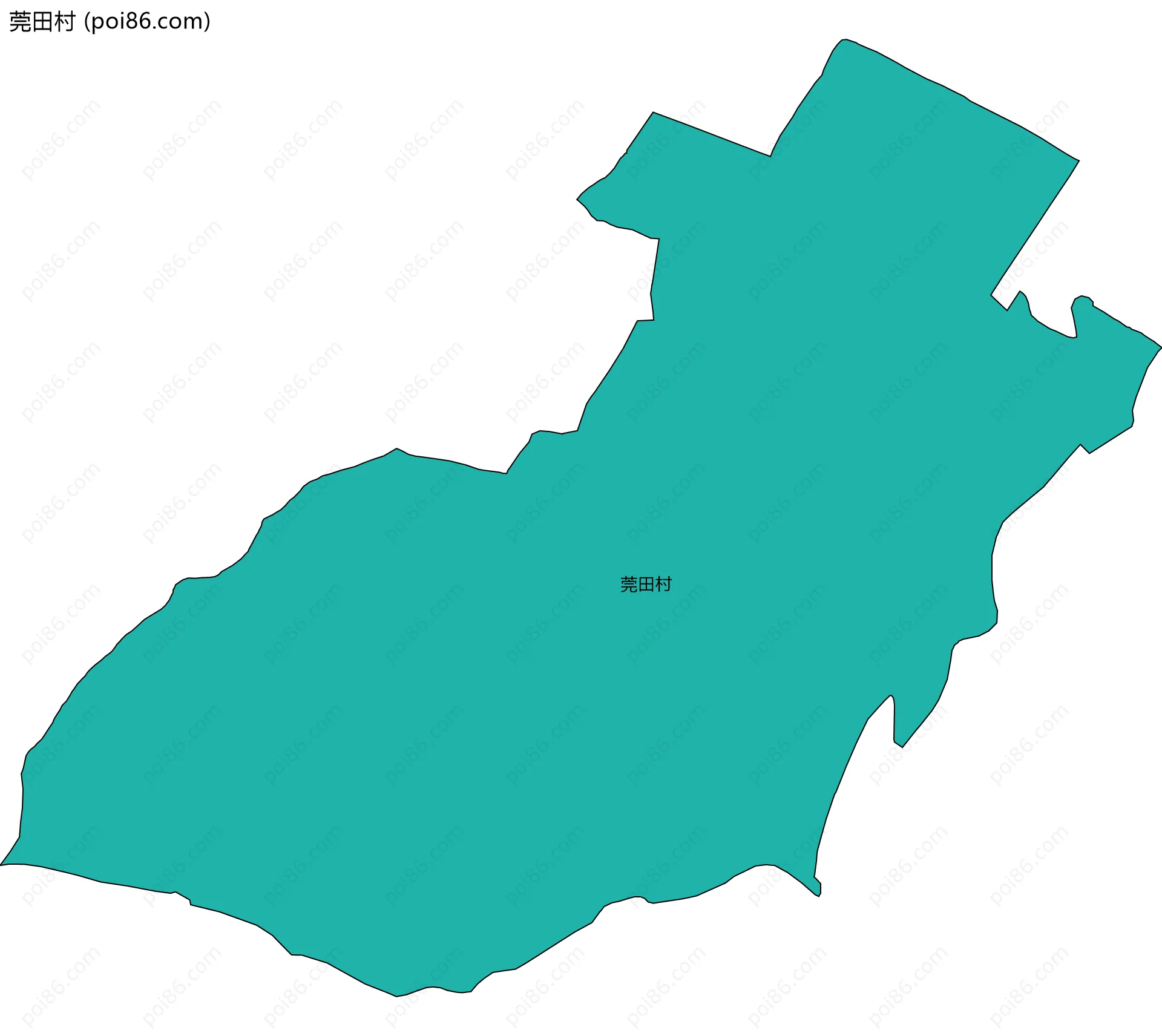 莞田村边界地图