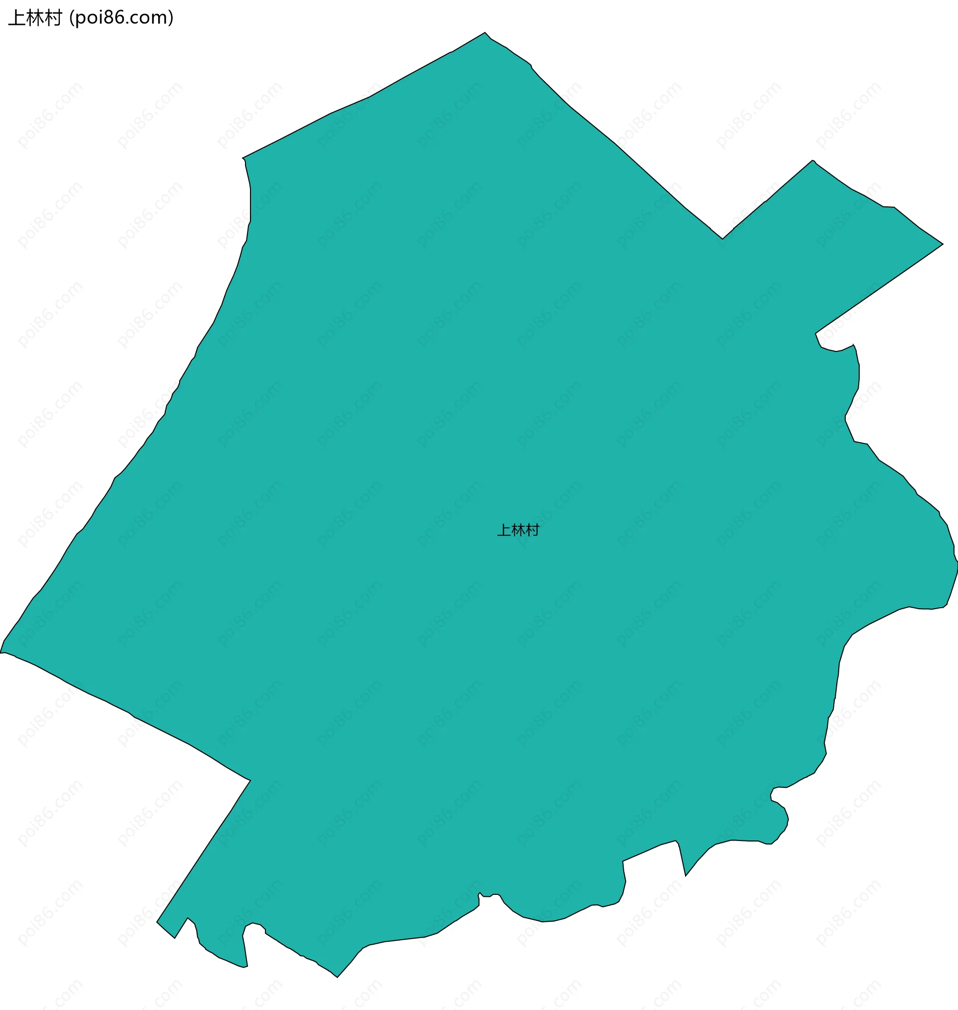 上林村边界地图