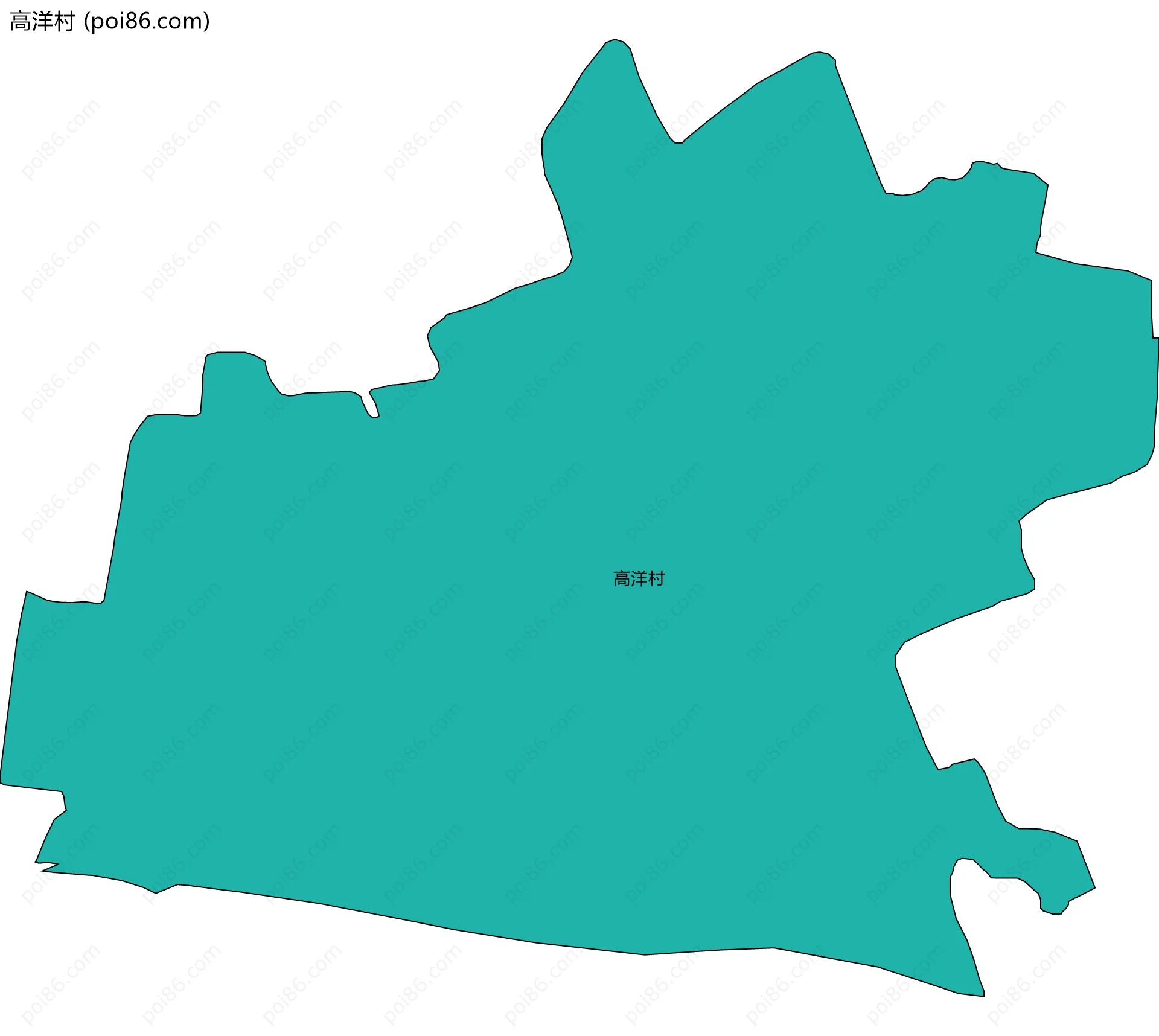 高洋村边界地图