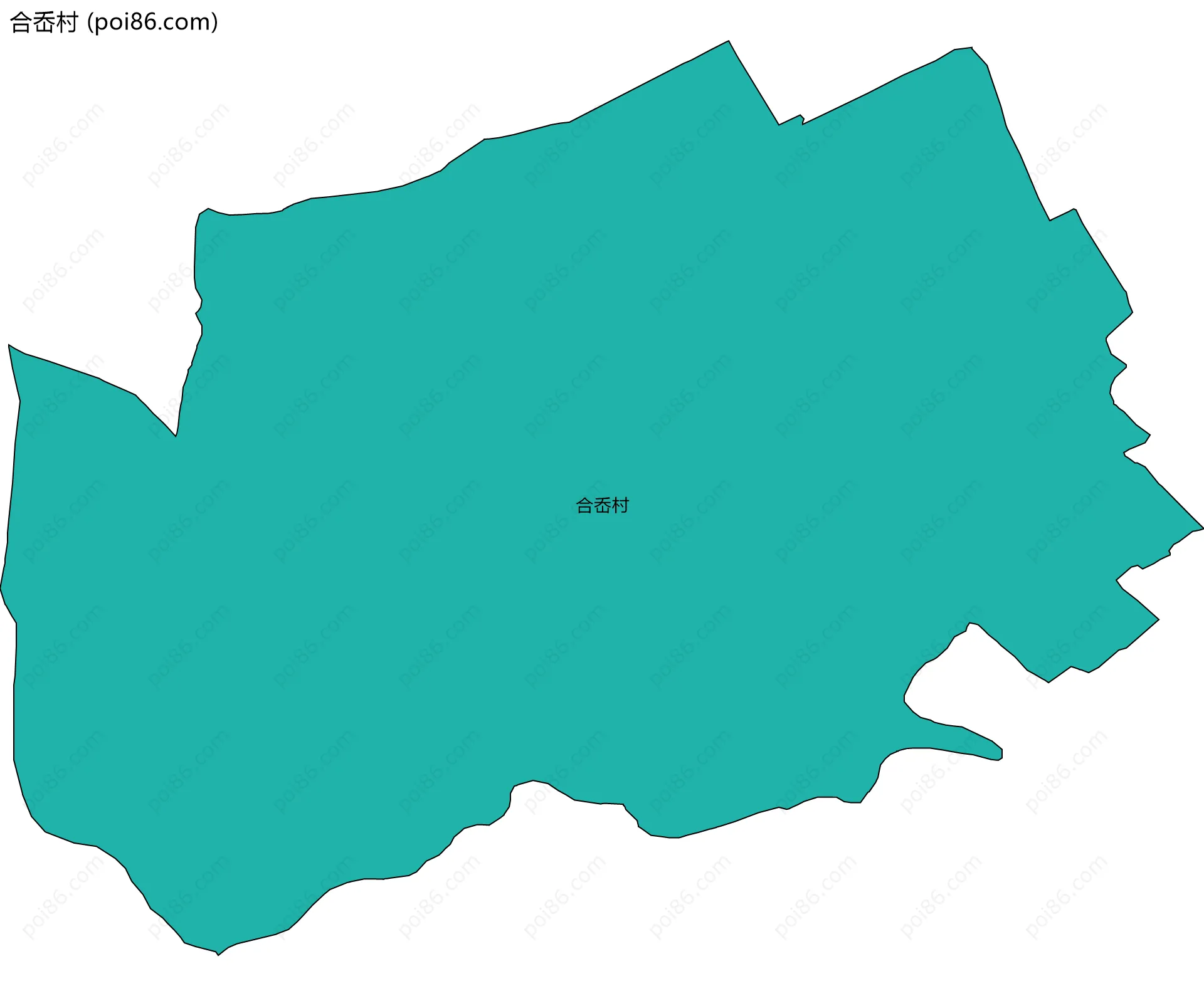 合岙村边界地图